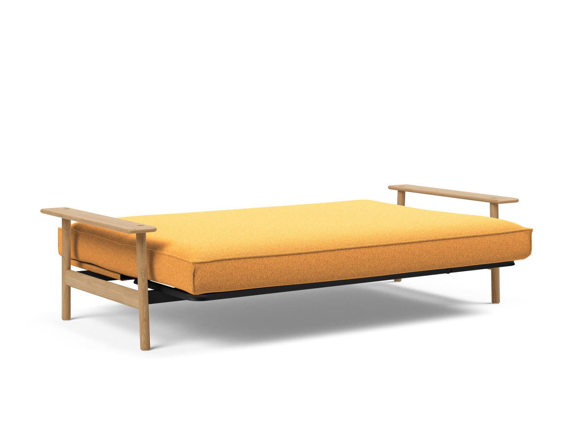 Balder Bettsofa 140 Sharp Plus Cover mit Gestellbezug Soft Spring in 536 Bouclé Ochre präsentiert im Onlineshop von KAQTU Design AG. Bettsofa ist von Innovation Living