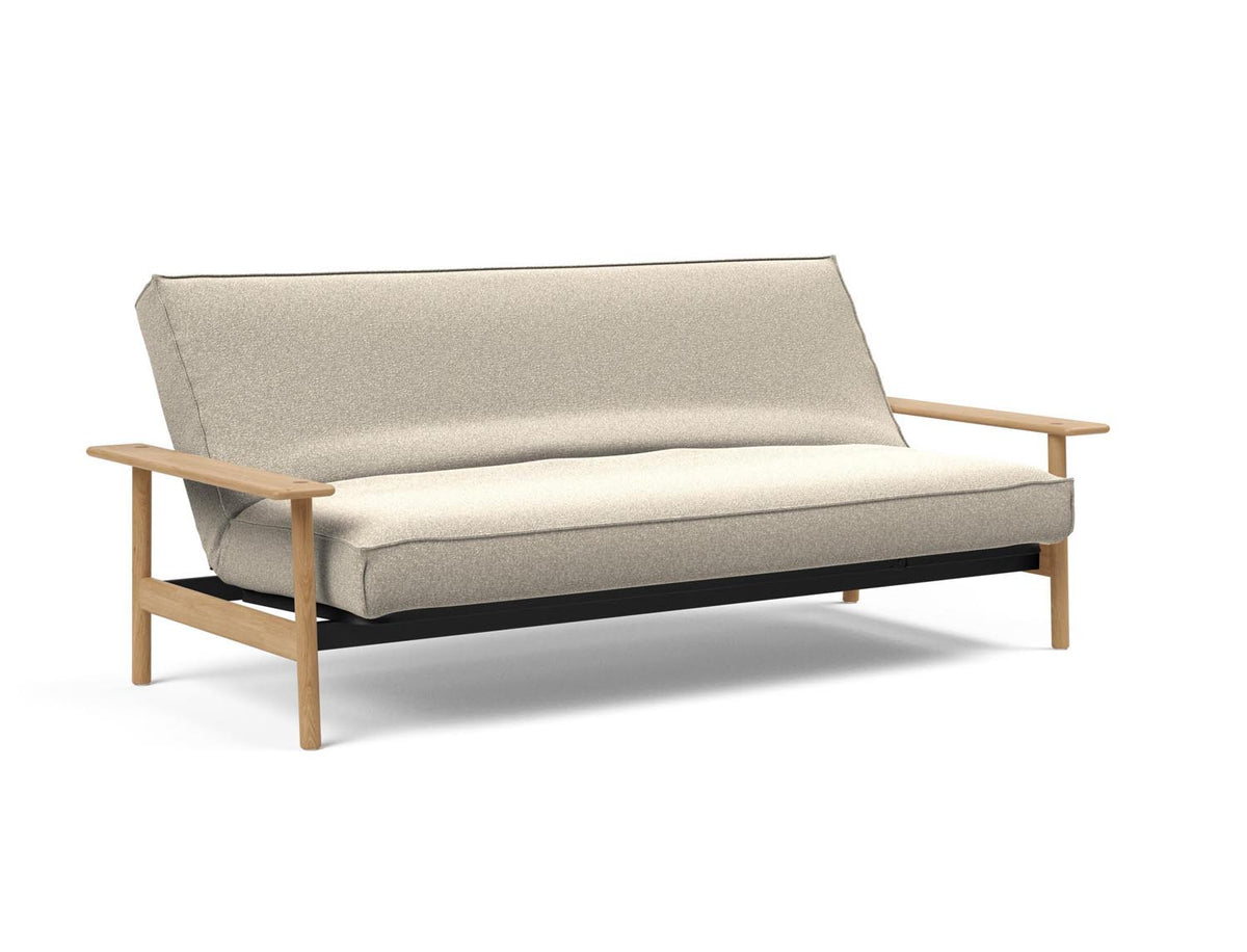 Balder Bettsofa 140 Sharp Plus Cover mit Gestellbezug Soft Spring in 539 Bouclé Beige präsentiert im Onlineshop von KAQTU Design AG. Bettsofa ist von Innovation Living