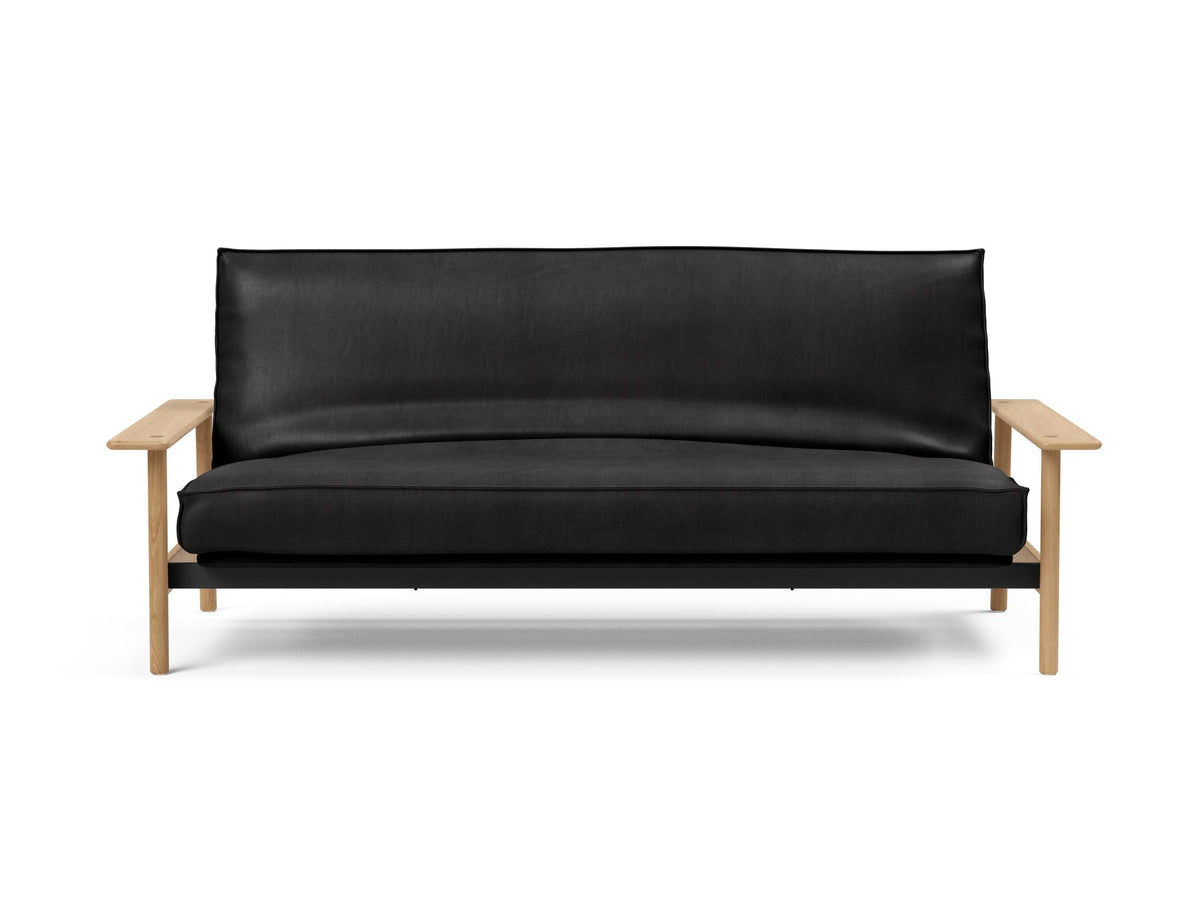 Balder Bettsofa 140 Sharp Plus Cover mit Gestellbezug Soft Spring in 550 Faunal Black präsentiert im Onlineshop von KAQTU Design AG. Bettsofa ist von Innovation Living