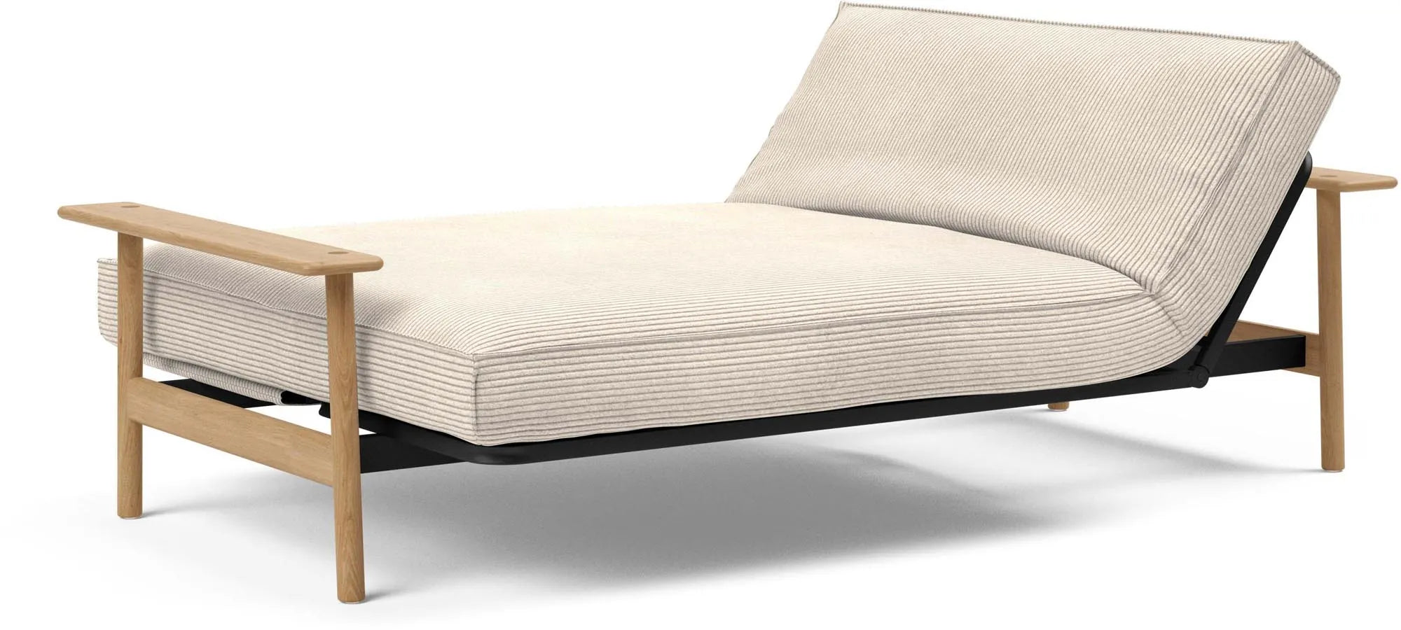 Erleben Sie das Balder Bettsofa 140 Sharp Plus Cover Classic von Innovation Living – elegantes skandinavisches Design, ideal für kleine Räume.
