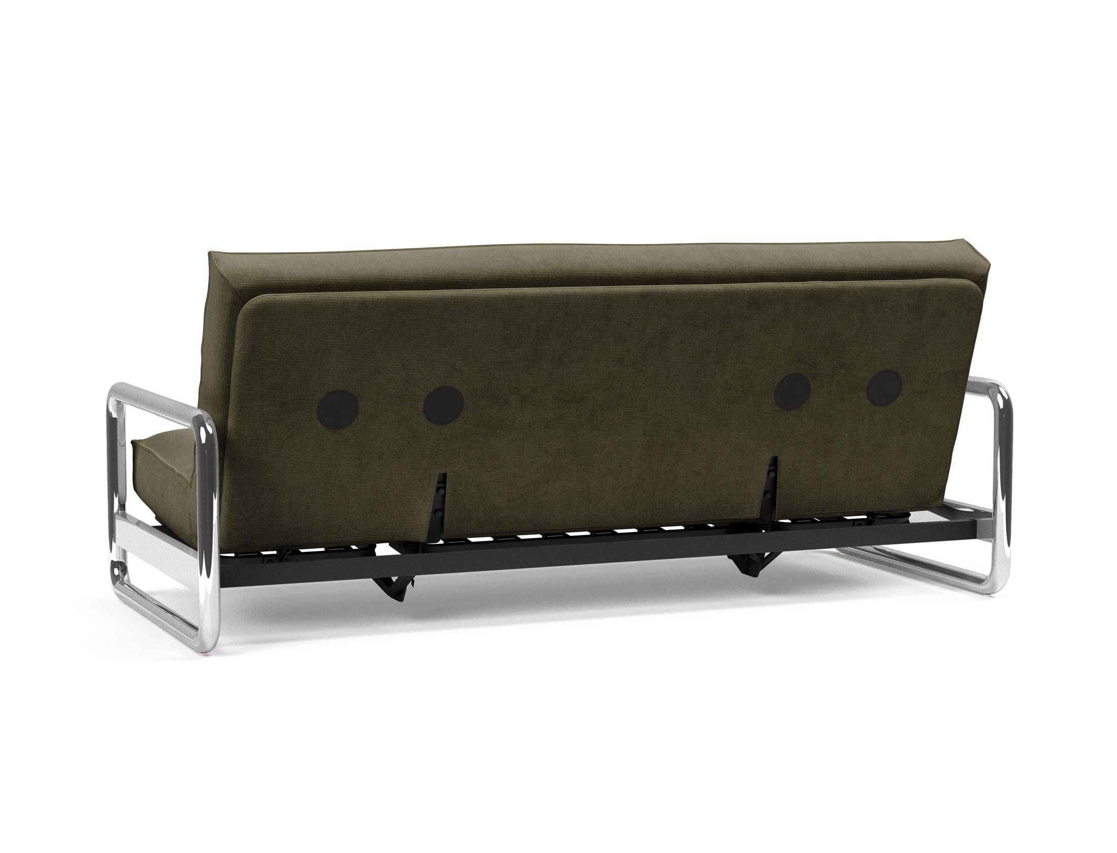 Entdecken Sie das Lomira Schlafsofa 140 Sharp Plus Soft Spring von Innovation Living – modernes Design, optimaler Komfort und umweltfreundliche Materialien für besten Schlaf.