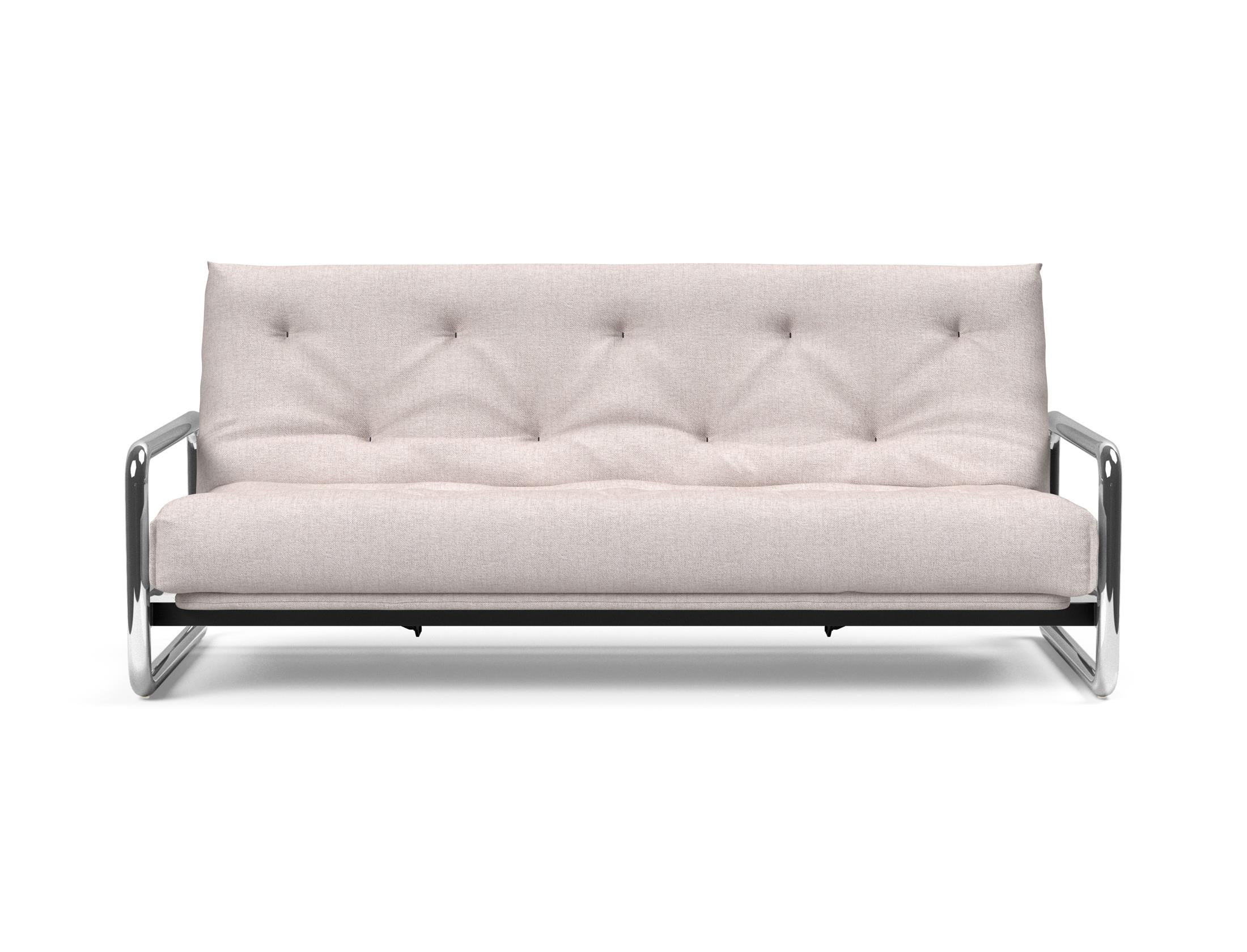 Erleben Sie das Lomira Schlafsofa 140 Nordic von Innovation Living – elegantes skandinavisches Design und optimaler Komfort dank Soft Spring Bezug.