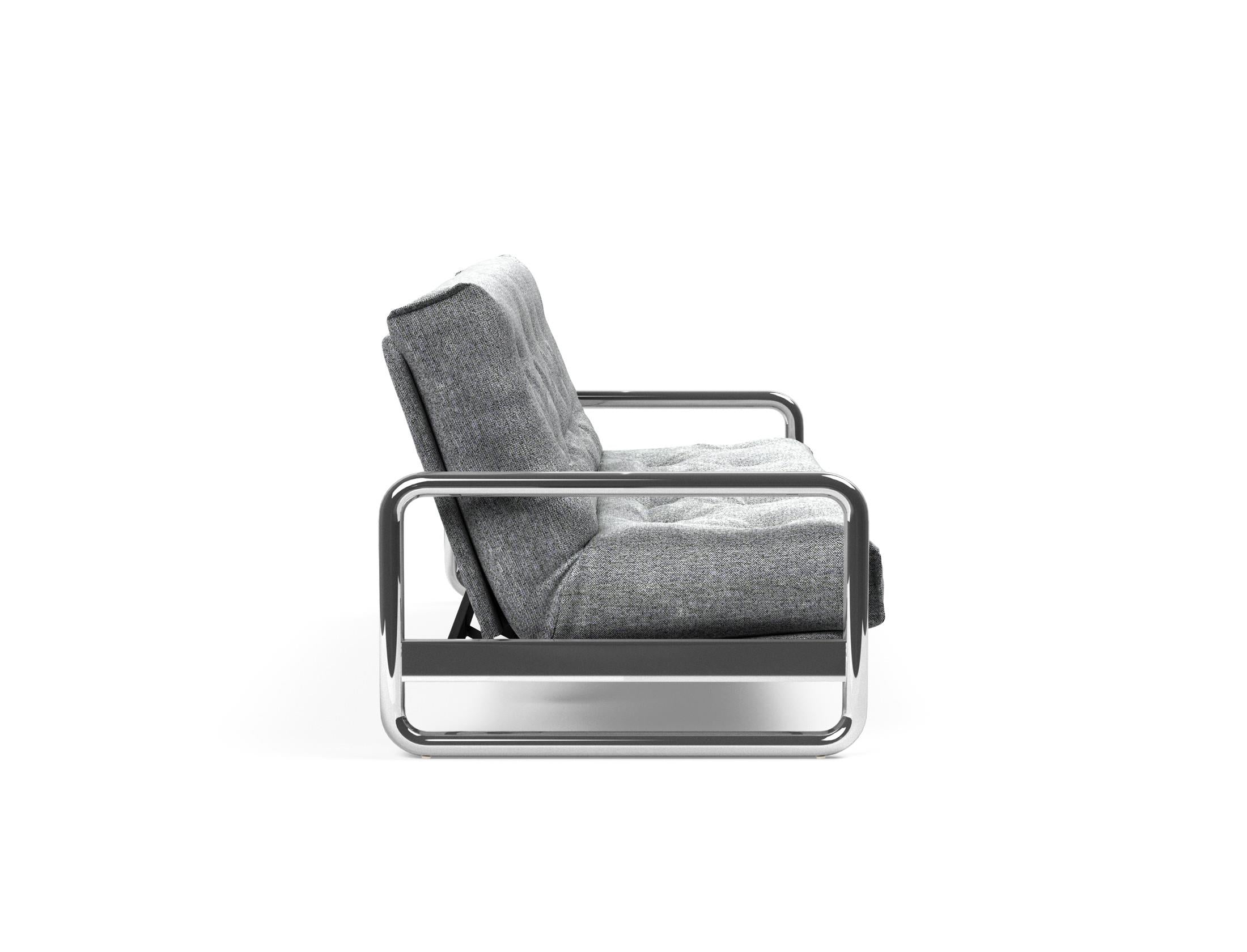 Erleben Sie das Lomira Schlafsofa 140 Nordic von Innovation Living – elegantes skandinavisches Design und optimaler Komfort dank Soft Spring Bezug.