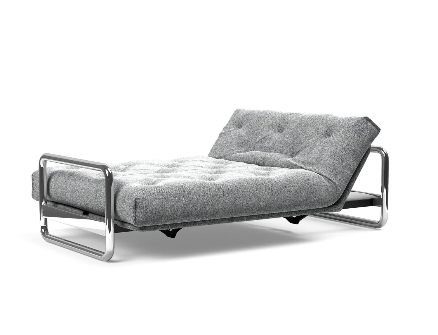 Erleben Sie das Lomira Schlafsofa 140 Nordic von Innovation Living – elegantes skandinavisches Design und optimaler Komfort dank Soft Spring Bezug.