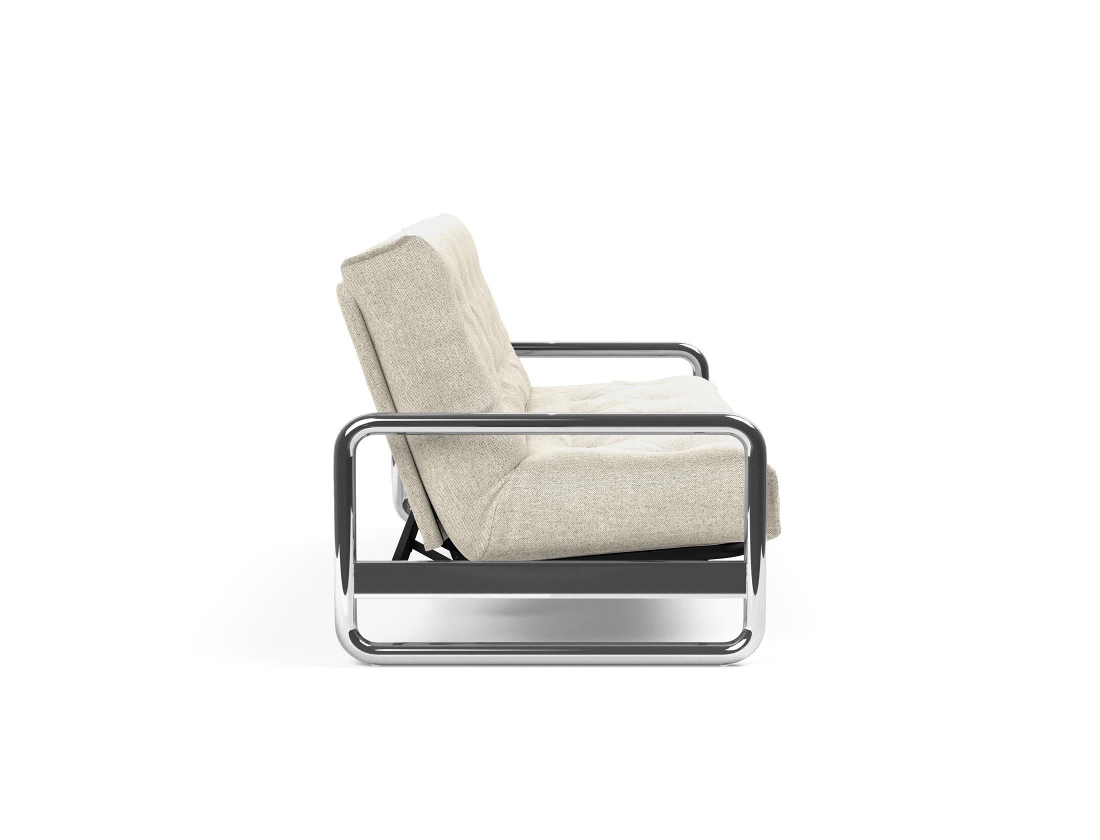 Entdecken Sie das Lomira Schlafsofa 140 Nordic Soft Spring von Innovation Living – stilvolles Design trifft auf hervorragende Schlafqualität.