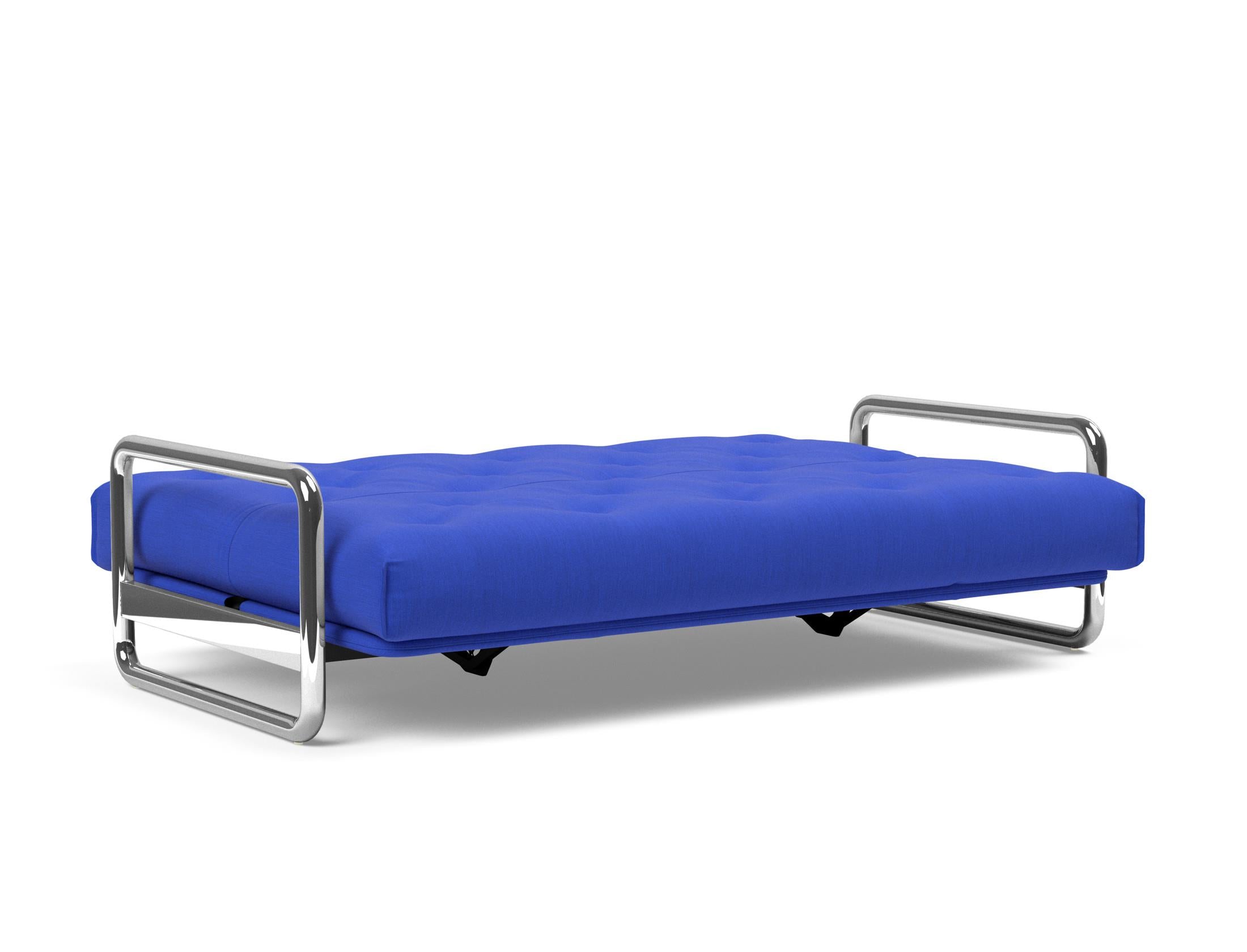 Entdecken Sie das Lomira Schlafsofa 140 Nordic von Innovation Living – stilvolles skandinavisches Design trifft auf höchsten Schlafkomfort mit Soft Spring Bezug.