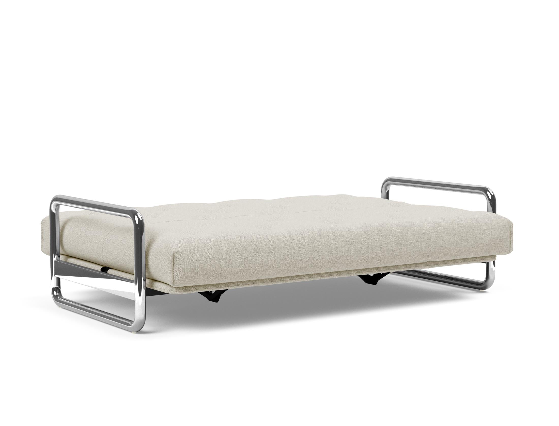 Erleben Sie das Lomira Schlafsofa 140 Nordic von Innovation Living – elegantes skandinavisches Design und optimaler Komfort dank Soft Spring Bezug.