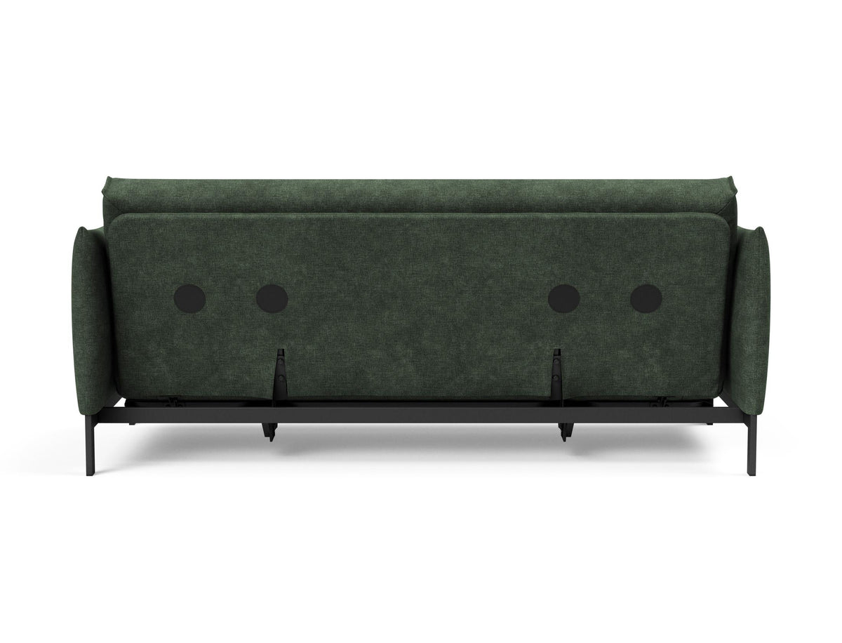 Junus 140 Bettsofa Nordic Cover mit Gestellbezug Soft Spring in 281 Avella Pine Green präsentiert im Onlineshop von KAQTU Design AG. Bettsofa ist von Innovation Living