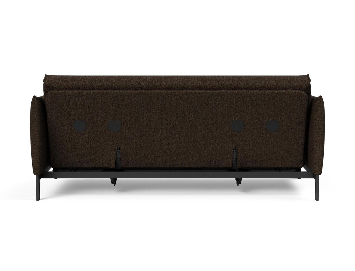 Junus 140 Bettsofa Nordic Cover mit Gestellbezug Soft Spring in 358 Taura Chocco präsentiert im Onlineshop von KAQTU Design AG. Bettsofa ist von Innovation Living