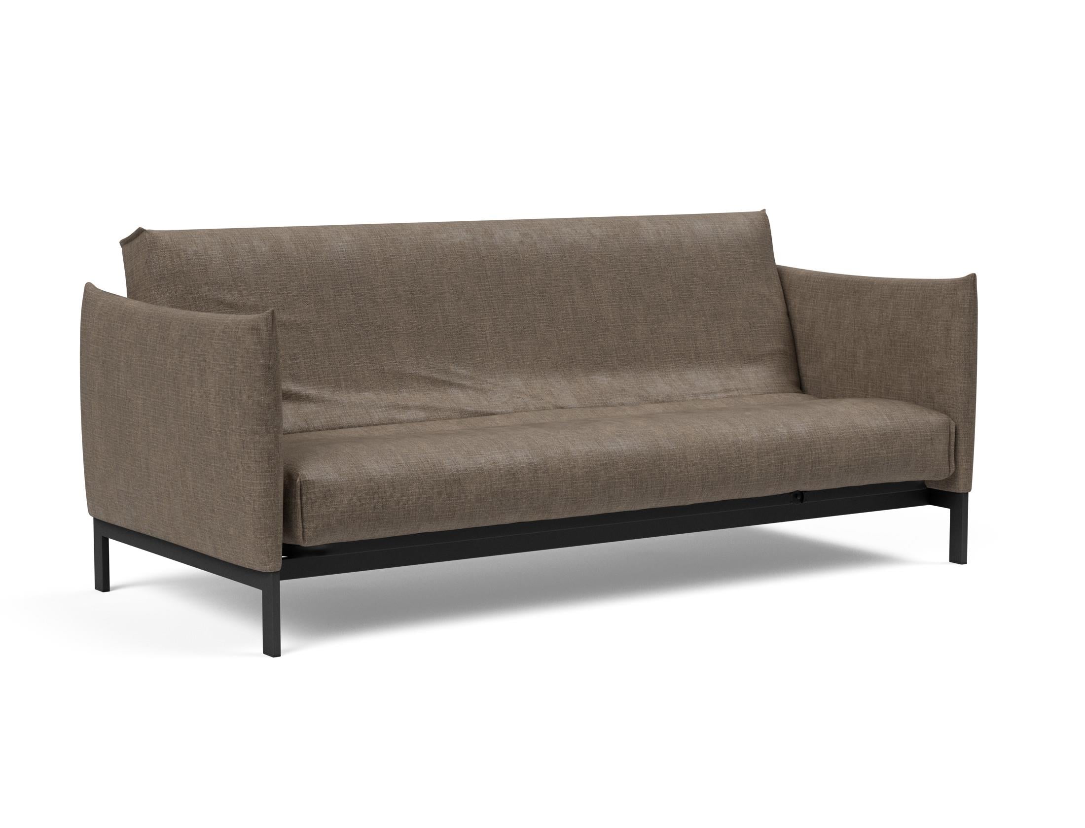 Erleben Sie das Junus 140 Bettsofa mit Nordic Cover von Innovation Living – eine perfekte Kombination aus modernem Stil und optimalem Komfort für Tag und Nacht.