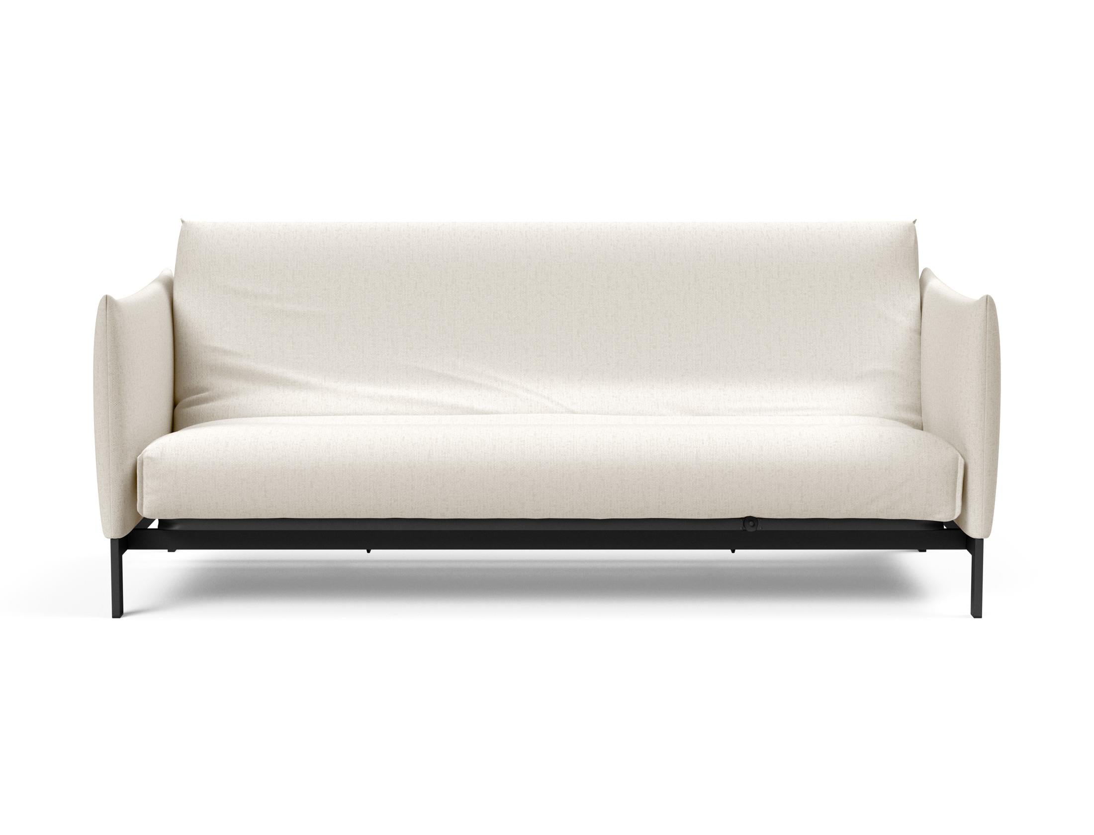 Erleben Sie das Junus 140 Bettsofa mit Nordic Cover von Innovation Living – eine perfekte Kombination aus modernem Stil und optimalem Komfort für Tag und Nacht.
