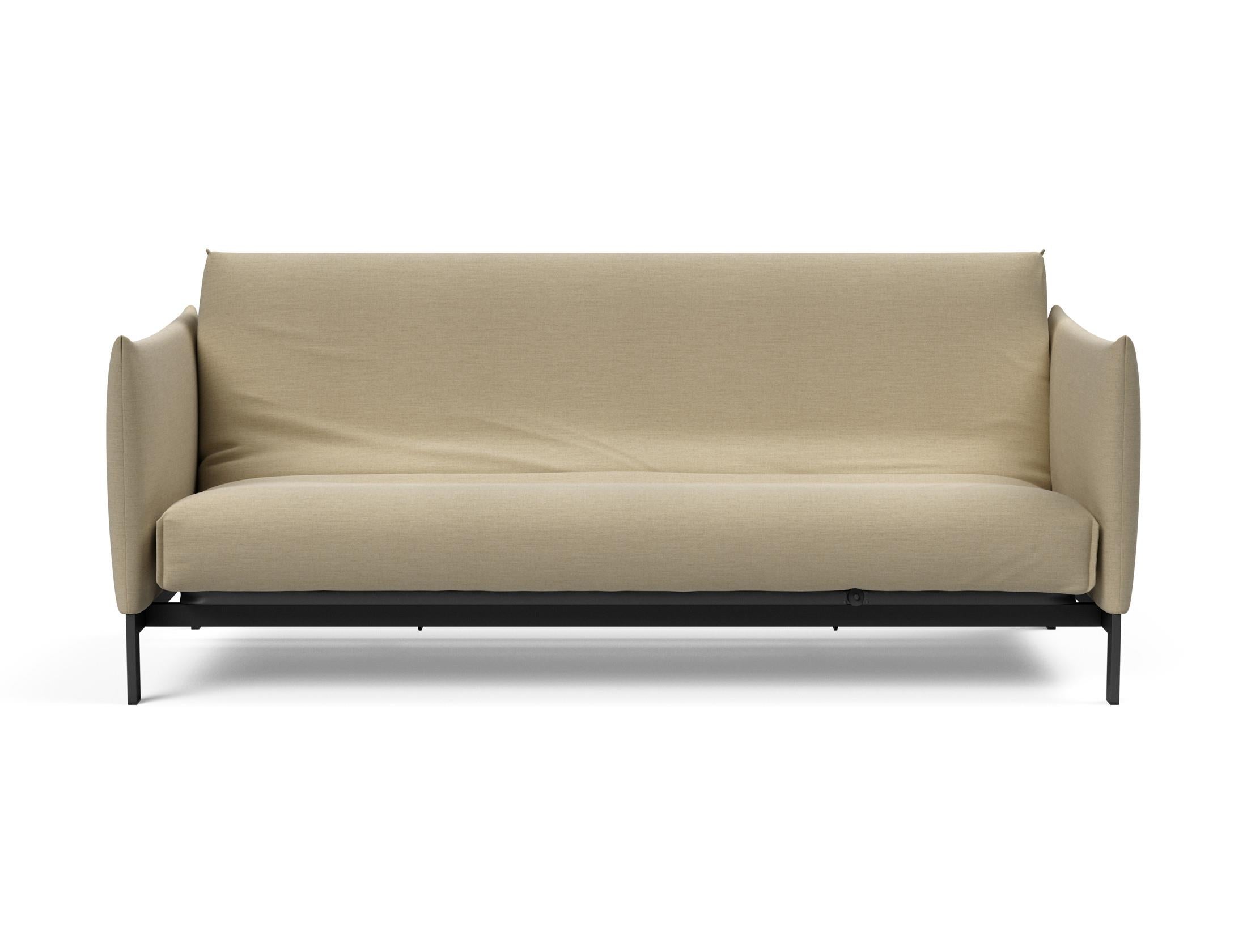 Entdecken Sie das Junus 140 Bettsofa mit Nordic Cover von Innovation Living – stilvolles Design trifft auf hervorragende Schlafqualität.