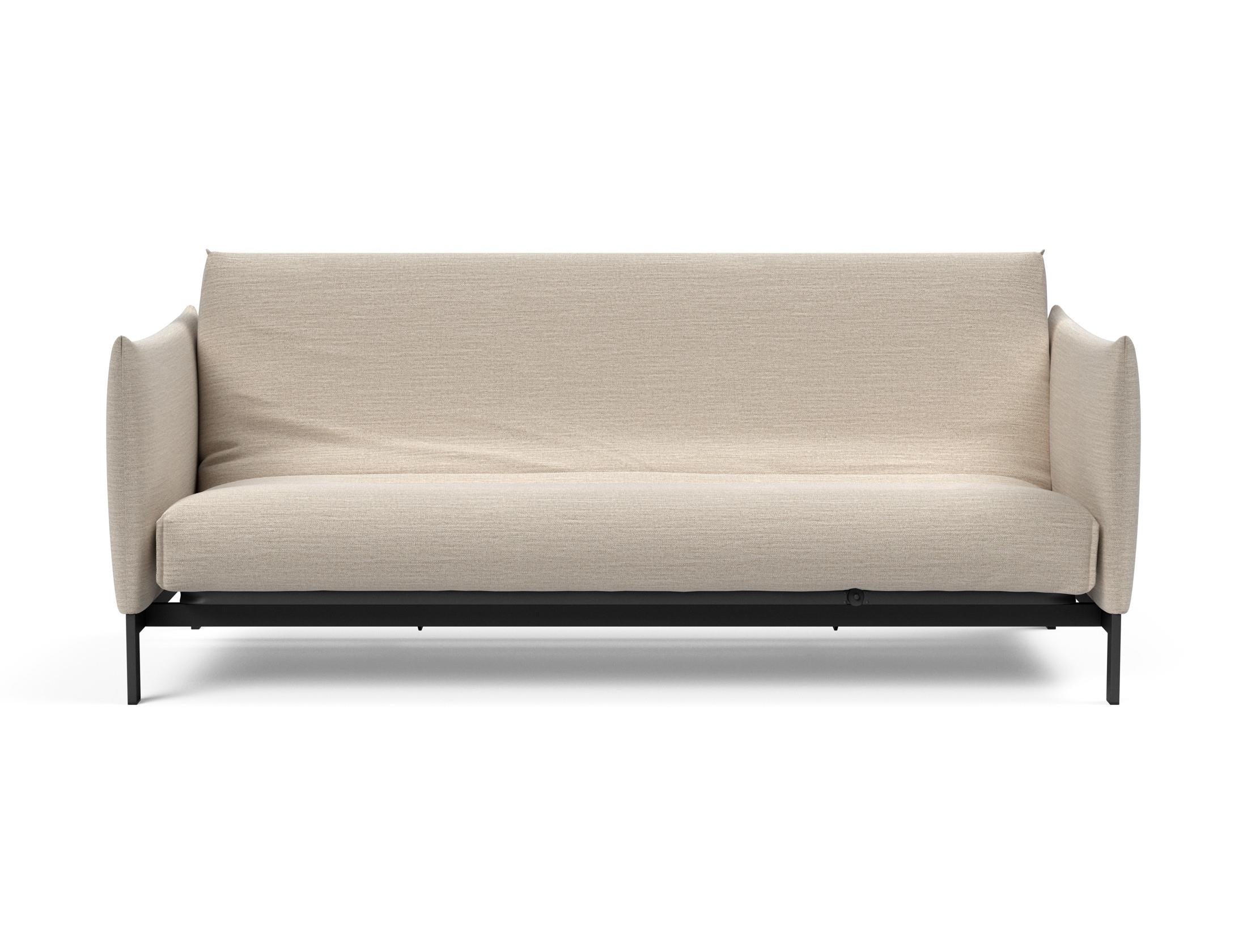 Erleben Sie das Junus 140 Bettsofa mit Nordic Cover von Innovation Living – eine perfekte Kombination aus modernem Stil und optimalem Komfort für Tag und Nacht.