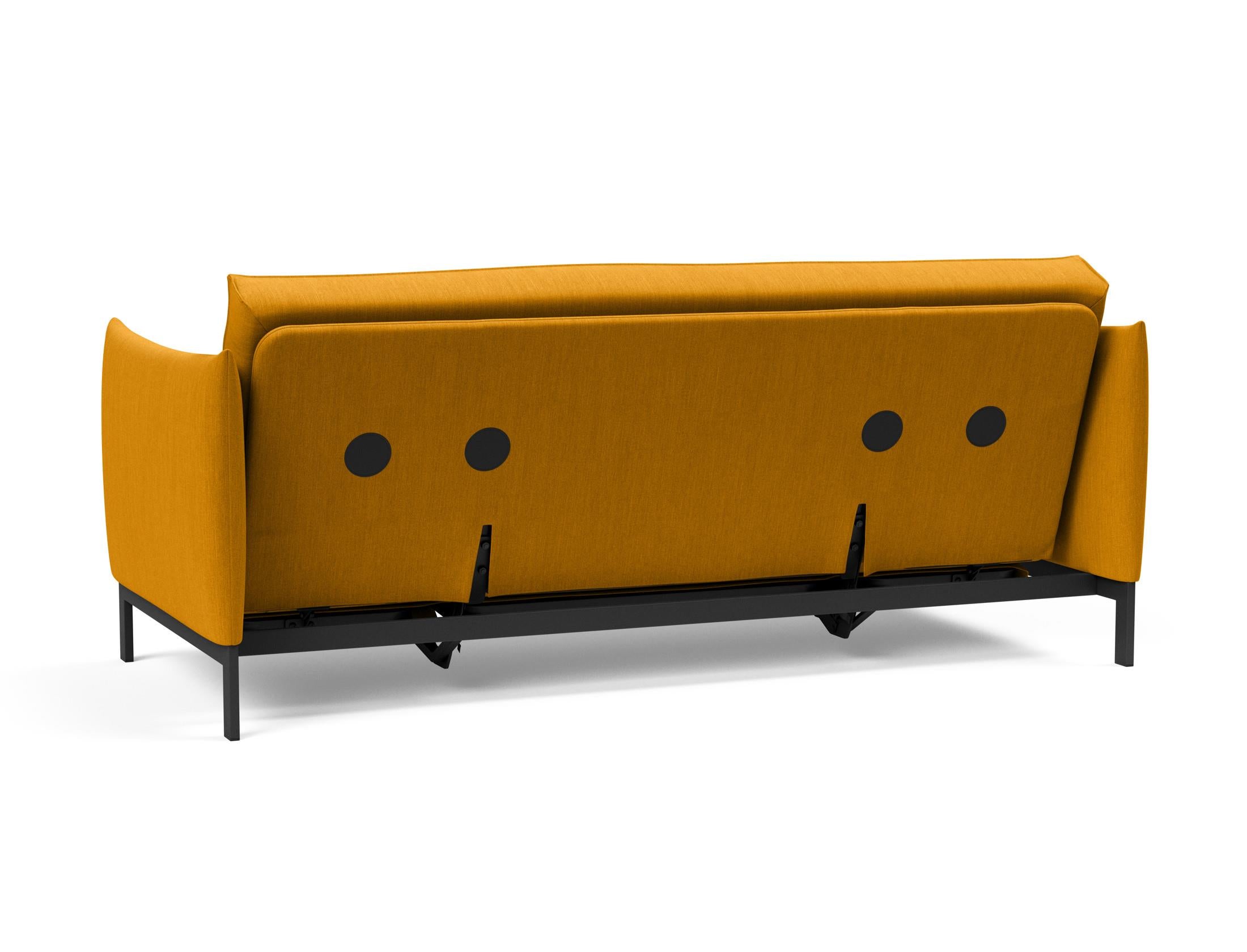 Entdecken Sie das Junus 140 Bettsofa Sharp Plus Cover – stilvolles Design, multifunktional und ideal für kleine Räume mit erstklassiger Soft Spring Matratze.