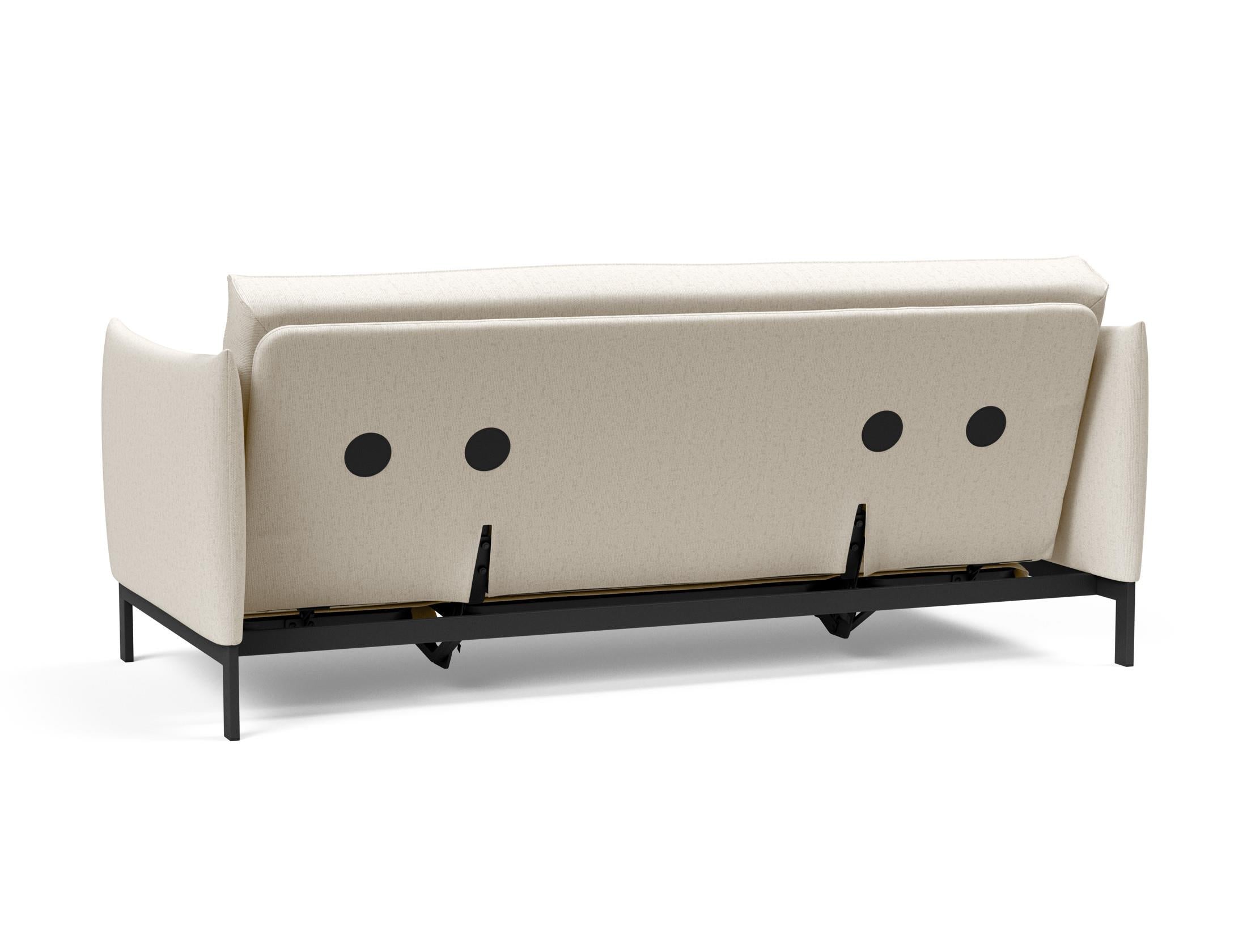 Entdecken Sie das Junus 140 Bettsofa Sharp Plus Cover – stilvolles, multifunktionales Möbelstück mit abnehmbarem Bezug und hochwertiger Soft Spring Matratze.