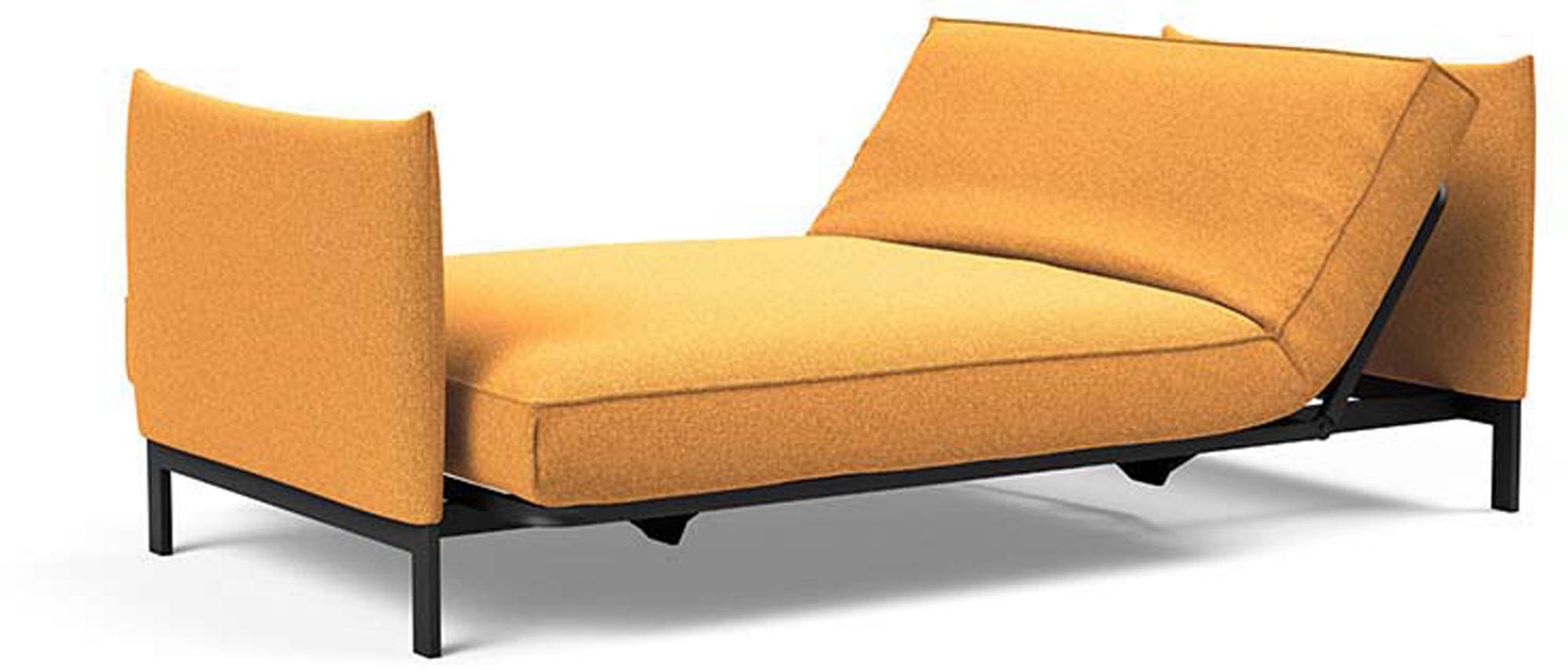 Erleben Sie das Junus 140 Bettsofa Sharp Plus Cover Soft Spring von Innovation Living – modern, platzsparend und perfekt für Ihr Zuhause.