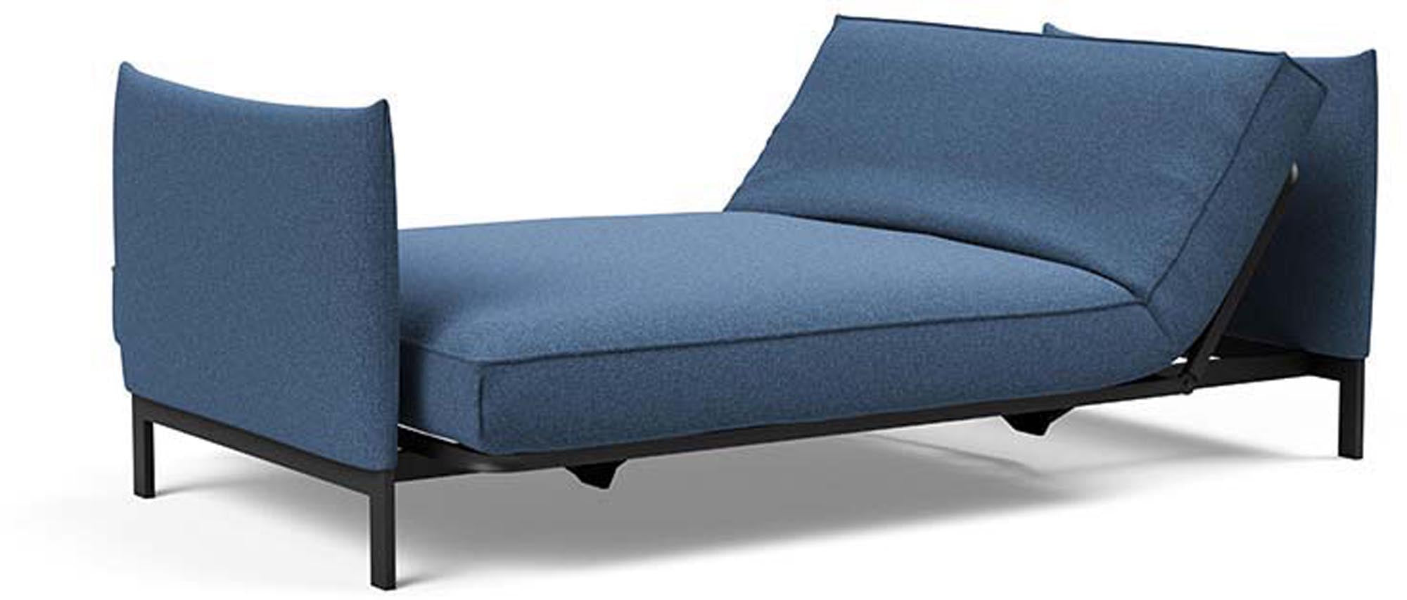 Erleben Sie das Junus 140 Bettsofa Sharp Plus Cover Soft Spring von Innovation Living – modern, platzsparend und perfekt für Ihr Zuhause.