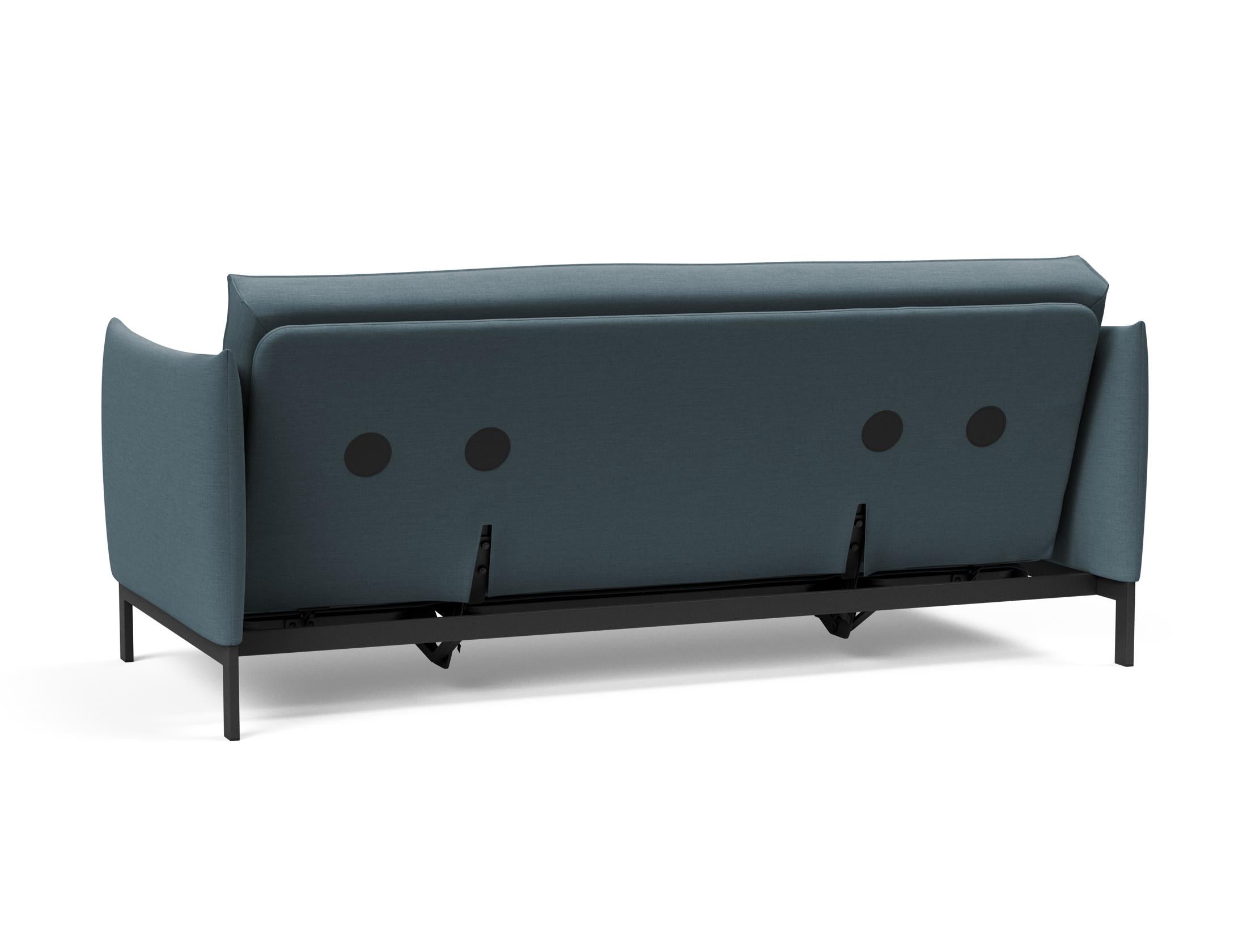 Erleben Sie das Junus 140 Bettsofa Sharp Plus Cover – ein elegantes, praktisches Sofa mit abnehmbarem Bezug und komfortabler Soft Spring Matratze für Ihr Zuhause.