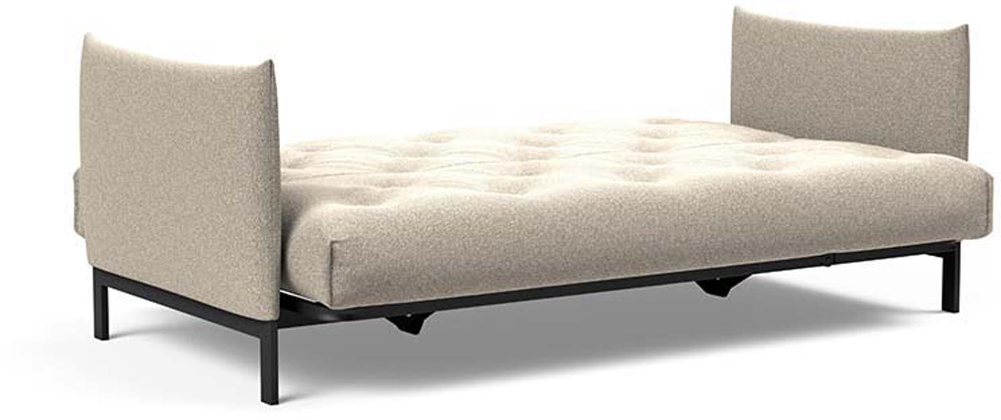 Entdecken Sie das Junus 140 Bettsofa Nordic von Innovation Living – stilvoll, platzsparend und perfekt für entspannte Nächte und gemütliche Tage.