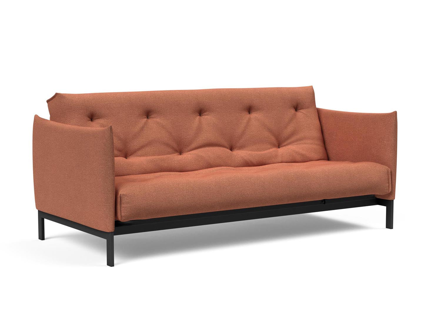 Erleben Sie das Junus 140 Bettsofa Nordic: Modernes Design und der weiche Soft Spring Bezug sorgen für höchsten Schlafkomfort und stilvolle Akzente.