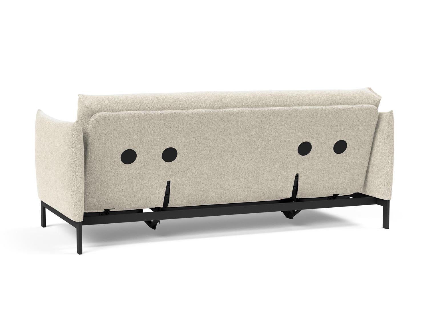 Erleben Sie das Junus 140 Bettsofa Nordic Soft Spring von Innovation Living – eine perfekte Kombination aus modernem Stil und hohem Schlafkomfort.