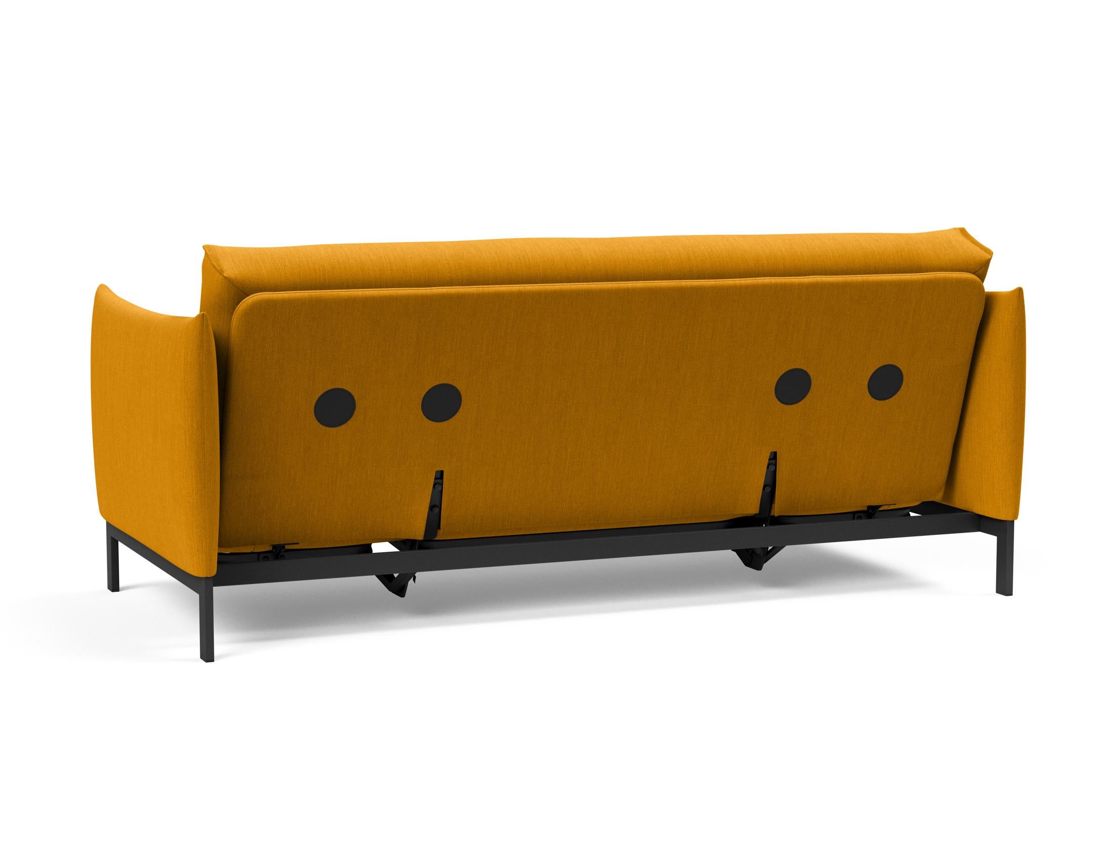 Erleben Sie das Junus 140 Bettsofa Nordic Soft Spring von Innovation Living – eine perfekte Kombination aus modernem Stil und hohem Schlafkomfort.