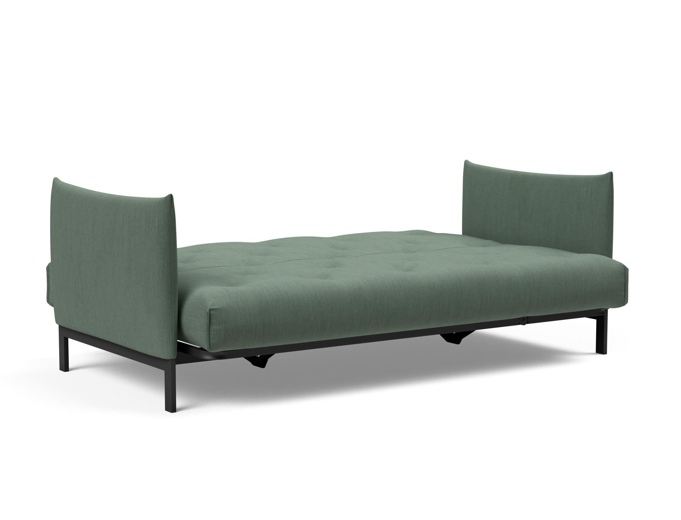 Erleben Sie das Junus 140 Bettsofa Nordic Soft Spring von Innovation Living – eine perfekte Kombination aus modernem Stil und hohem Schlafkomfort.