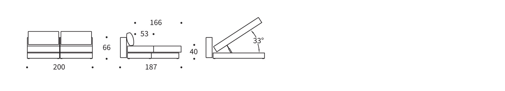Genießen Sie Komfort und Flexibilität mit dem Akello Lounger Schlafsofa von Innovation Living – ideal für kleine Räume und Übernachtungsgäste.