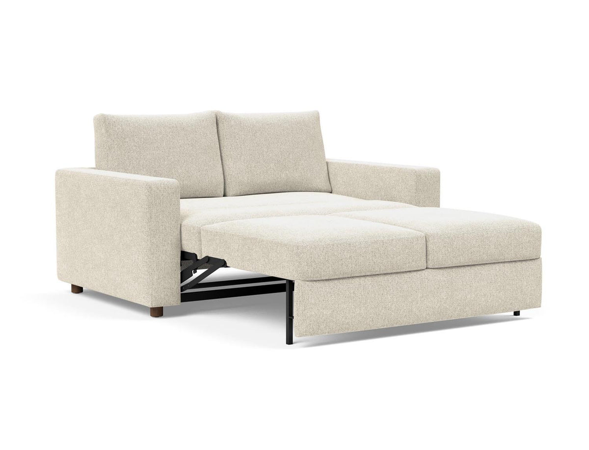 Neah 140 Schlafsofa mit Standard Armlehnen in 357 Taura Off White präsentiert im Onlineshop von KAQTU Design AG. Bettsofa ist von Innovation Living