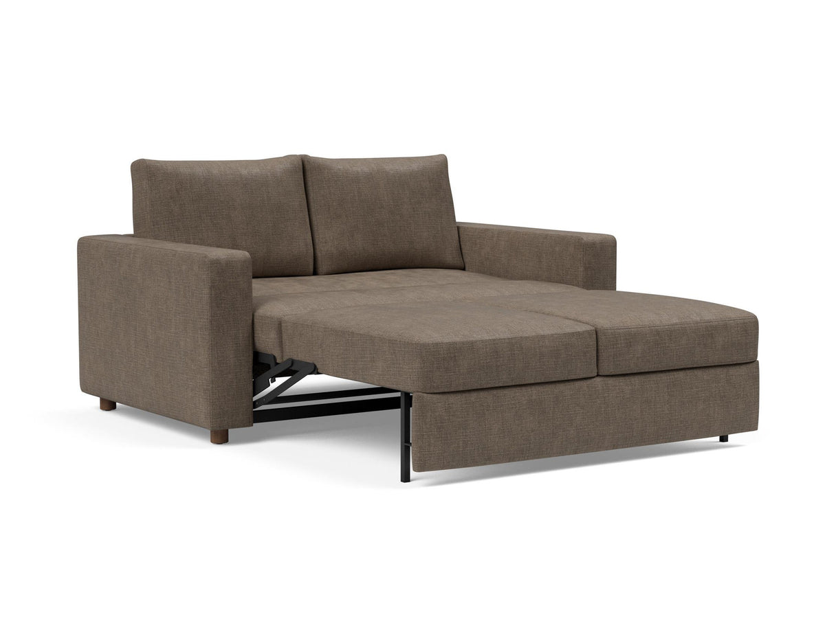 Neah 140 Schlafsofa mit Standard Armlehnen in 411 Esina Cedar Brown präsentiert im Onlineshop von KAQTU Design AG. Bettsofa ist von Innovation Living
