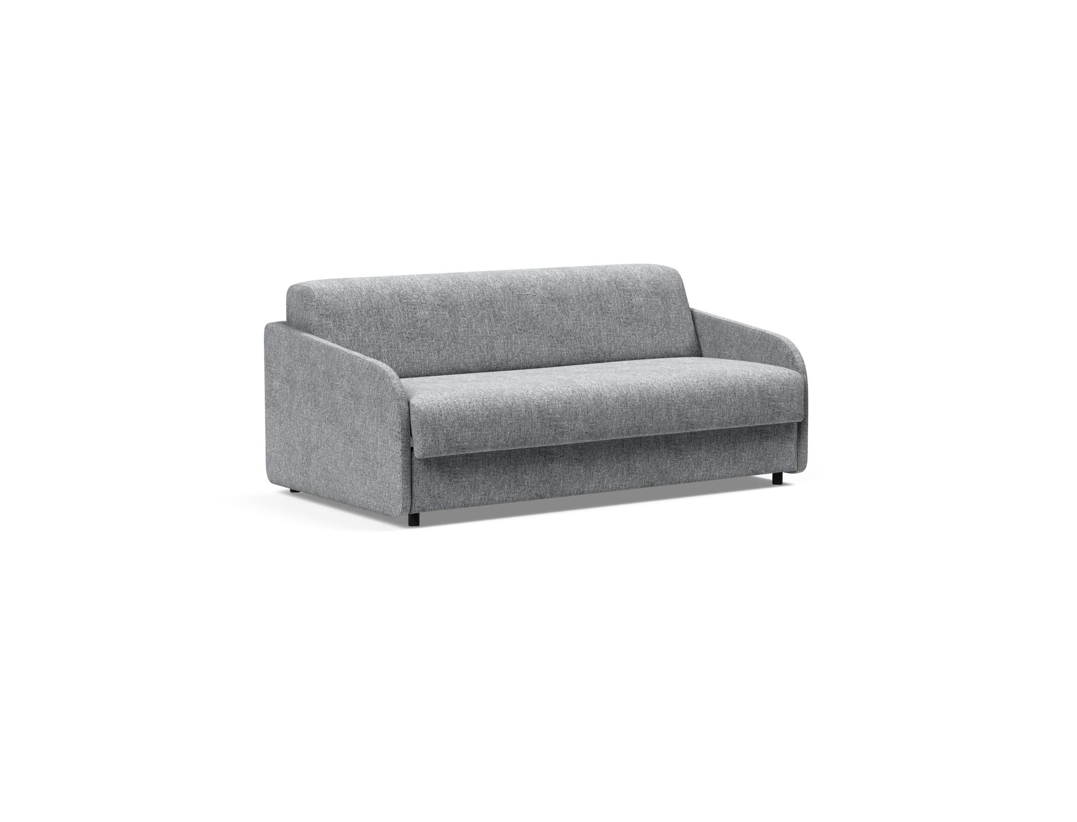 Entdecke das Eivor Klappsofa 140 von Innovation Living: stilvolles Design, hervorragender Schlafkomfort und pflegeleichter Bezug für kleine Räume.
