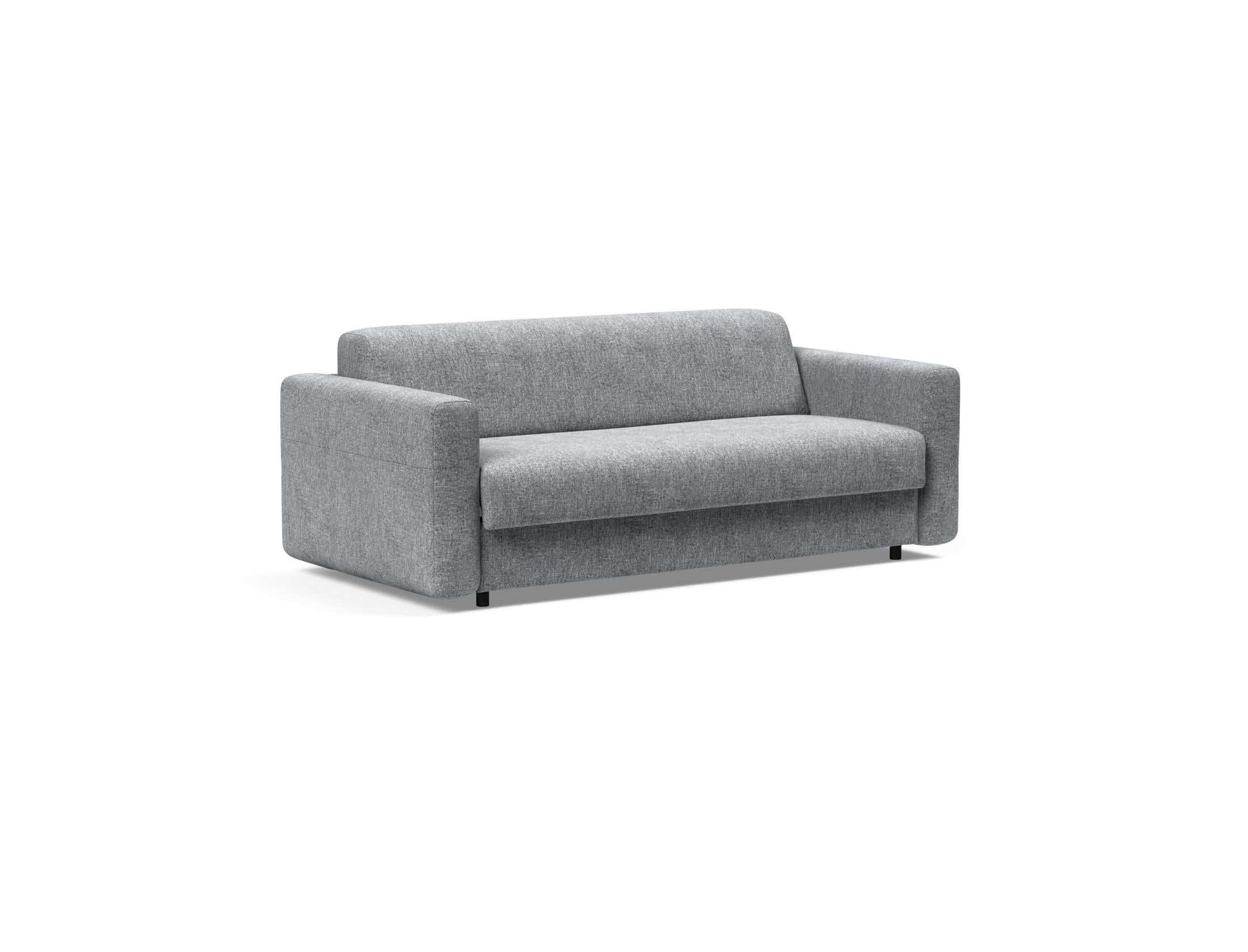 Erleben Sie das Killian Klappsofa 140 von Innovation Living – ein elegantes Möbelstück mit einer komfortablen Federkernmatratze für erholsame Nächte.