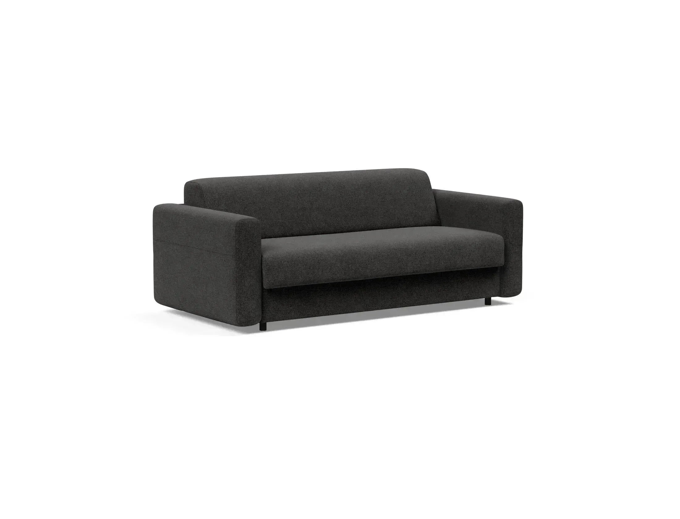 Erleben Sie das Killian Klappsofa 140 von Innovation Living – modernes Design trifft auf eine bequeme Federkernmatratze für erholsame Nächte.