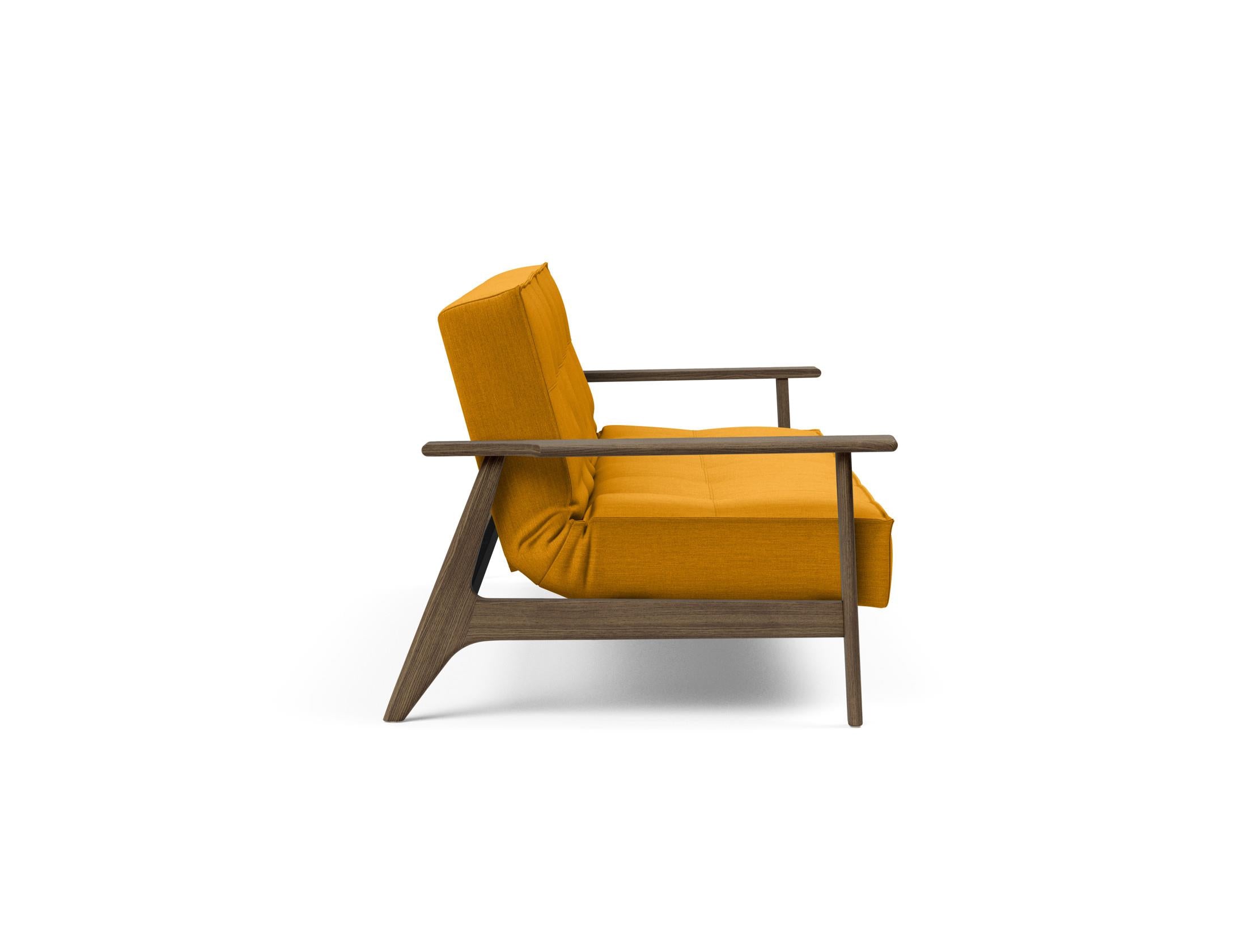 Erleben Sie das stilvolle Splitback Sofabett 115 Frej von Innovation Living – ideal für platzsparende Lösungen und zeitgemäße Einrichtung.