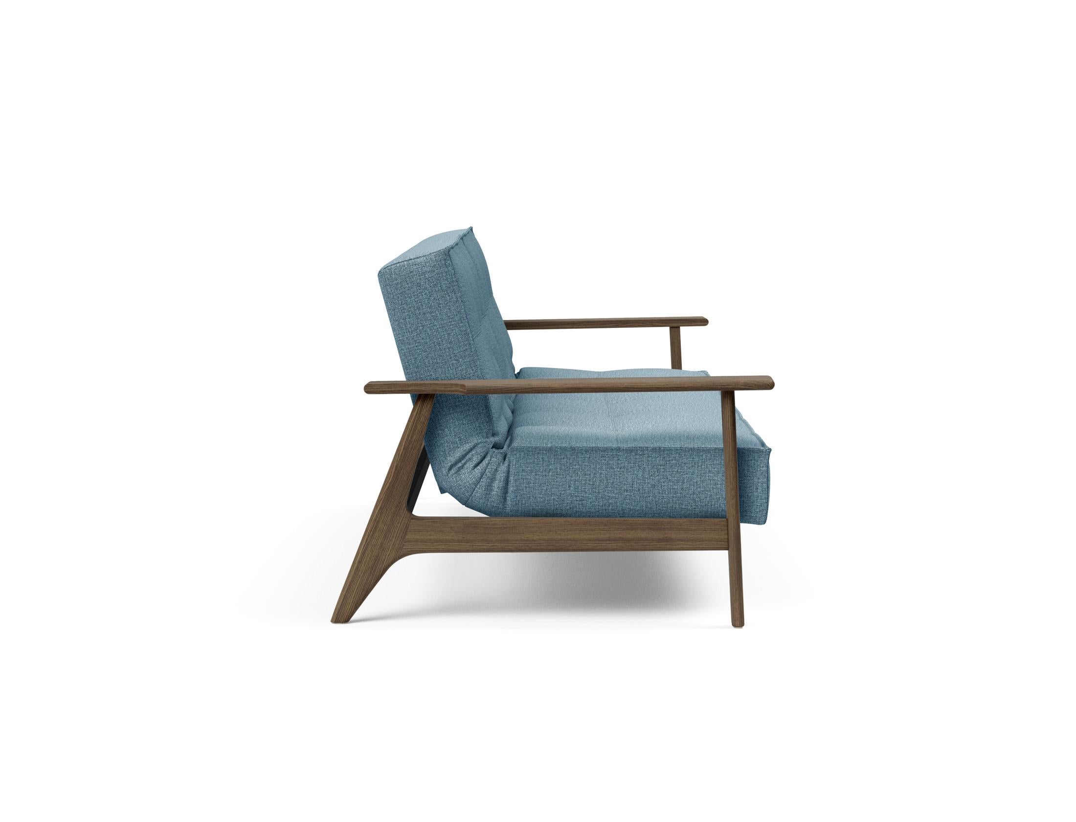 Erleben Sie das stilvolle Splitback Sofabett 115 Frej von Innovation Living – ideal für platzsparende Lösungen und zeitgemäße Einrichtung.