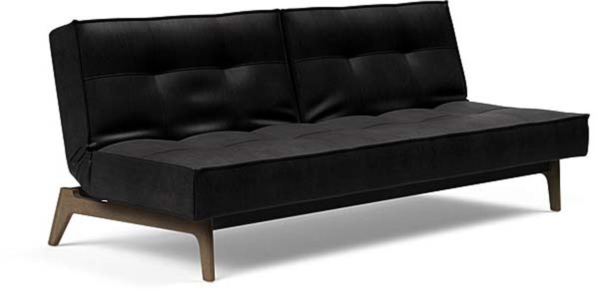 Splitback Sofabett 115 Eik in 550 Faunal Black präsentiert im Onlineshop von KAQTU Design AG. Bettsofa ist von Innovation Living