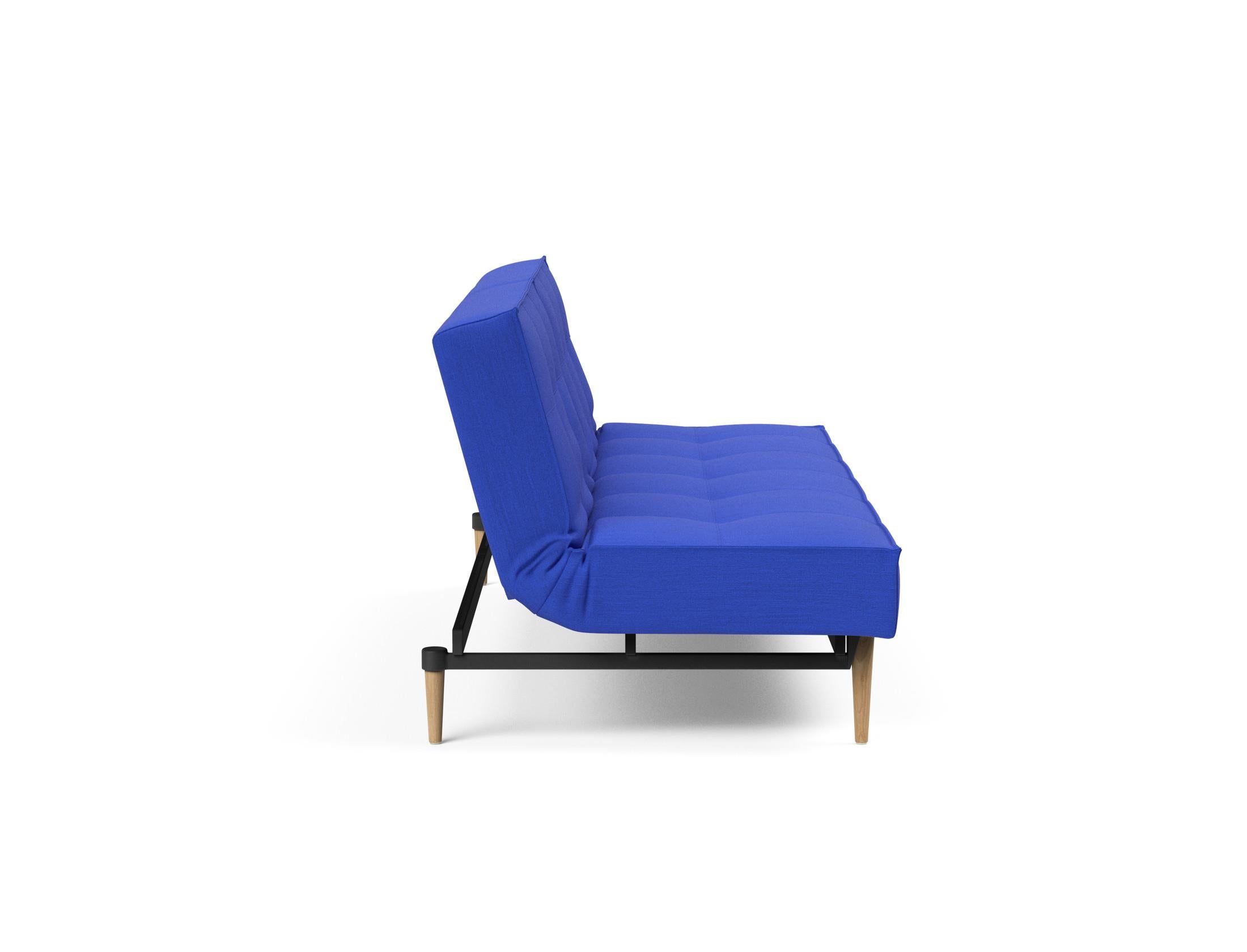 Erleben Sie das stilvolle Splitback Sofabett 115 Styletto von Innovation Living – ideal für flexible Wohnräume und zeitgemäße Einrichtung.