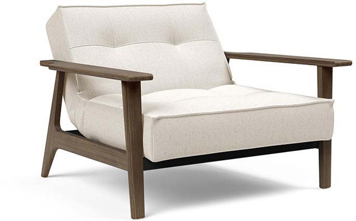 Splitback Frej Sessel in 531 Bouclé Off White präsentiert im Onlineshop von KAQTU Design AG. Sessel ist von Innovation Living