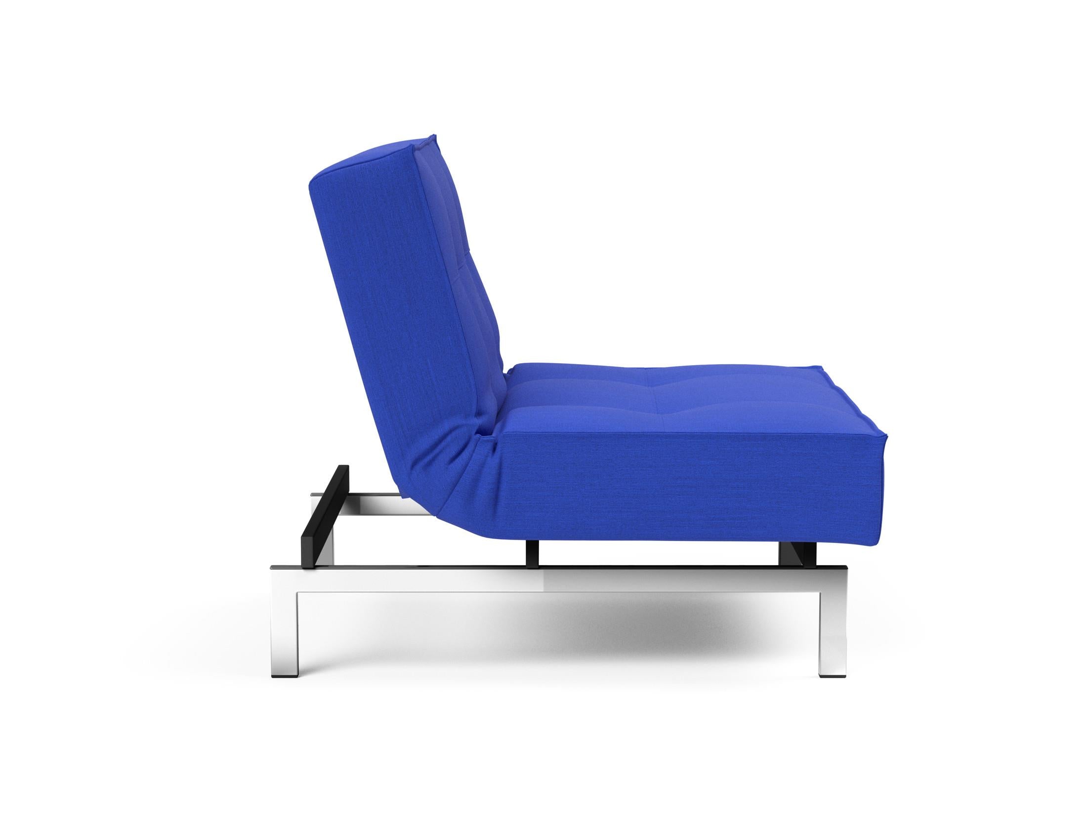 Der Splitback Chrome Sessel von Innovation Living vereint elegantes Design mit vielseitiger Funktionalität – perfekt für stilbewusste Wohnräume.