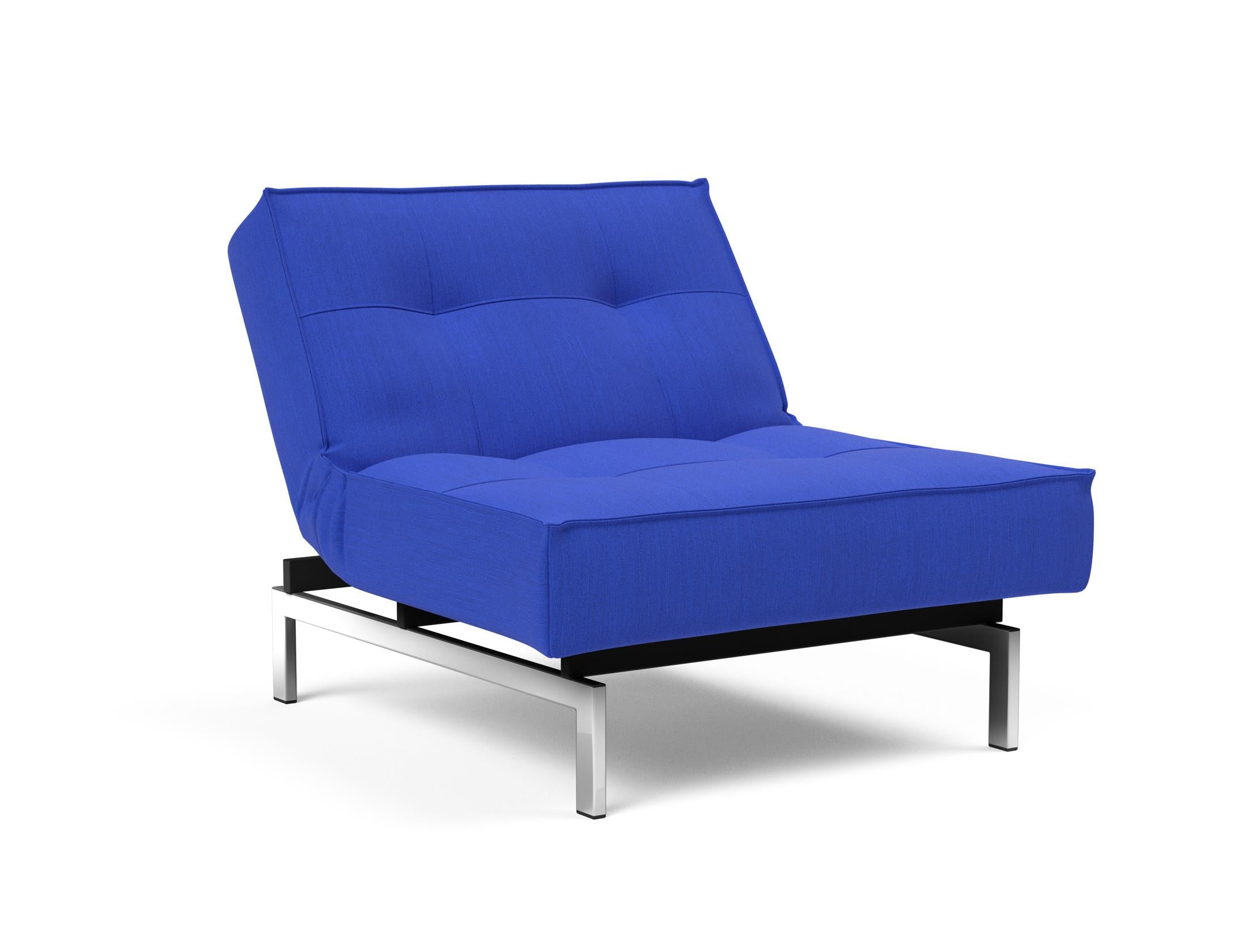 Der Splitback Chrome Sessel von Innovation Living bietet modernes Design und hohen Komfort – ideal für stilbewusste Wohnräume.