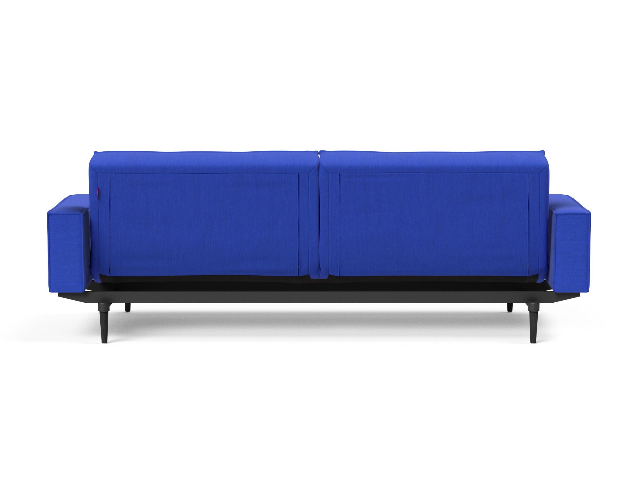 Das Splitback Sofabett 115 Styletto von Innovation Living bietet stilvolle Flexibilität und Komfort. Perfekt für moderne Wohnräume und Übernachtungsgäste.