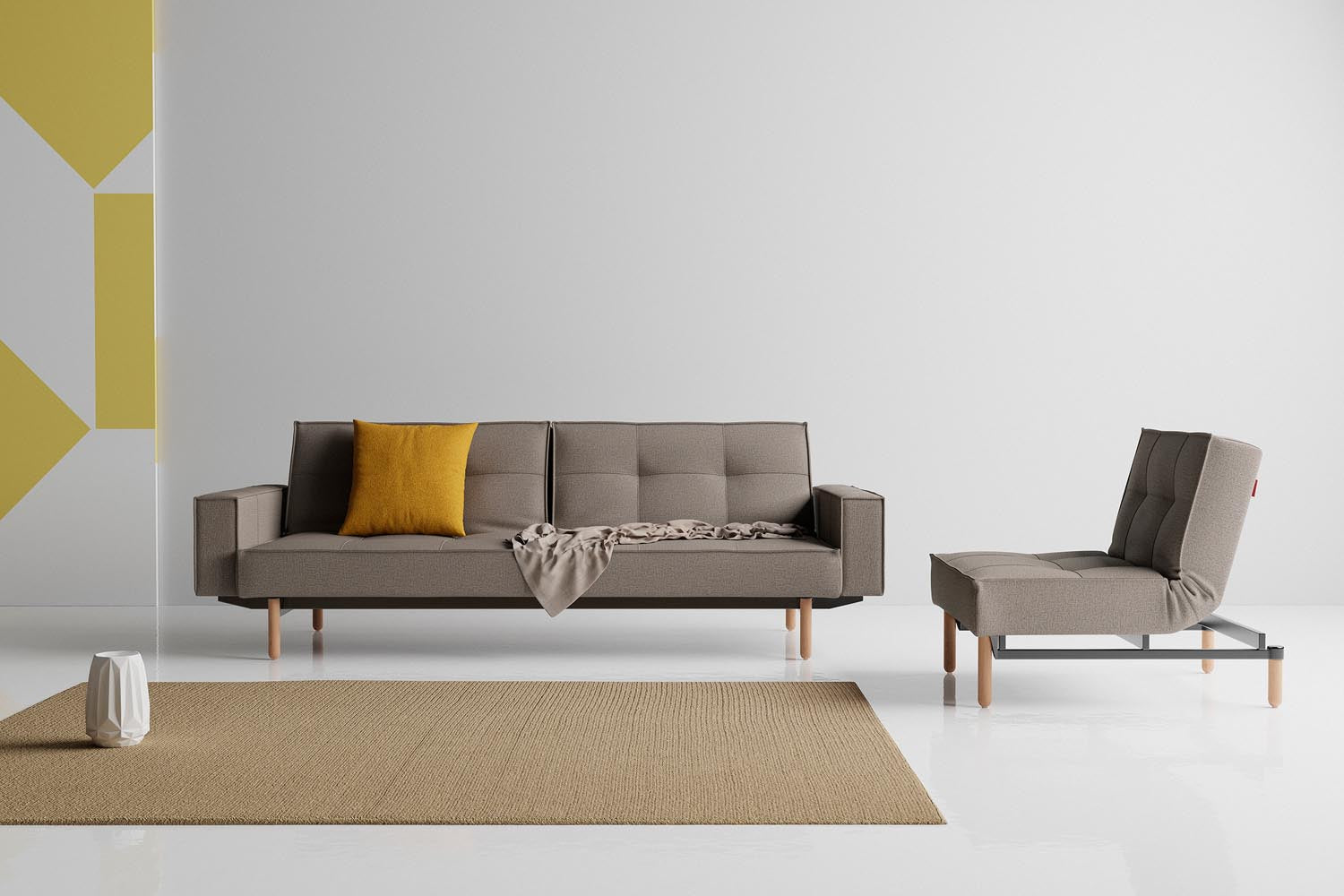 Splitback soflabett 115 stelo con braccioli