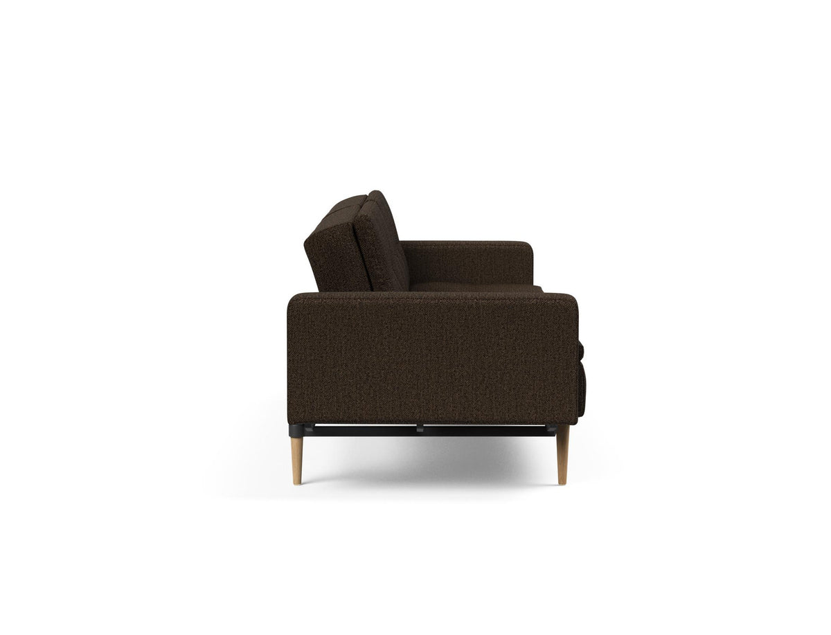 Dublexo Styletto Schlafsofa 115 mit Armlehnen in 358 Taura Chocco präsentiert im Onlineshop von KAQTU Design AG. Bettsofa ist von Innovation Living