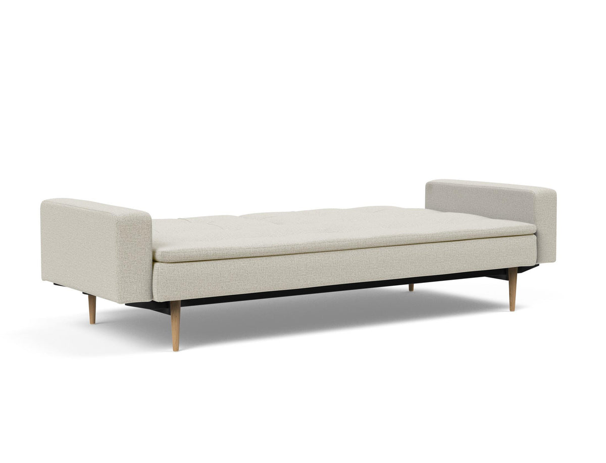 Dublexo Styletto Schlafsofa 115 mit Armlehnen in 527 Mixed Dance Natural präsentiert im Onlineshop von KAQTU Design AG. Bettsofa ist von Innovation Living