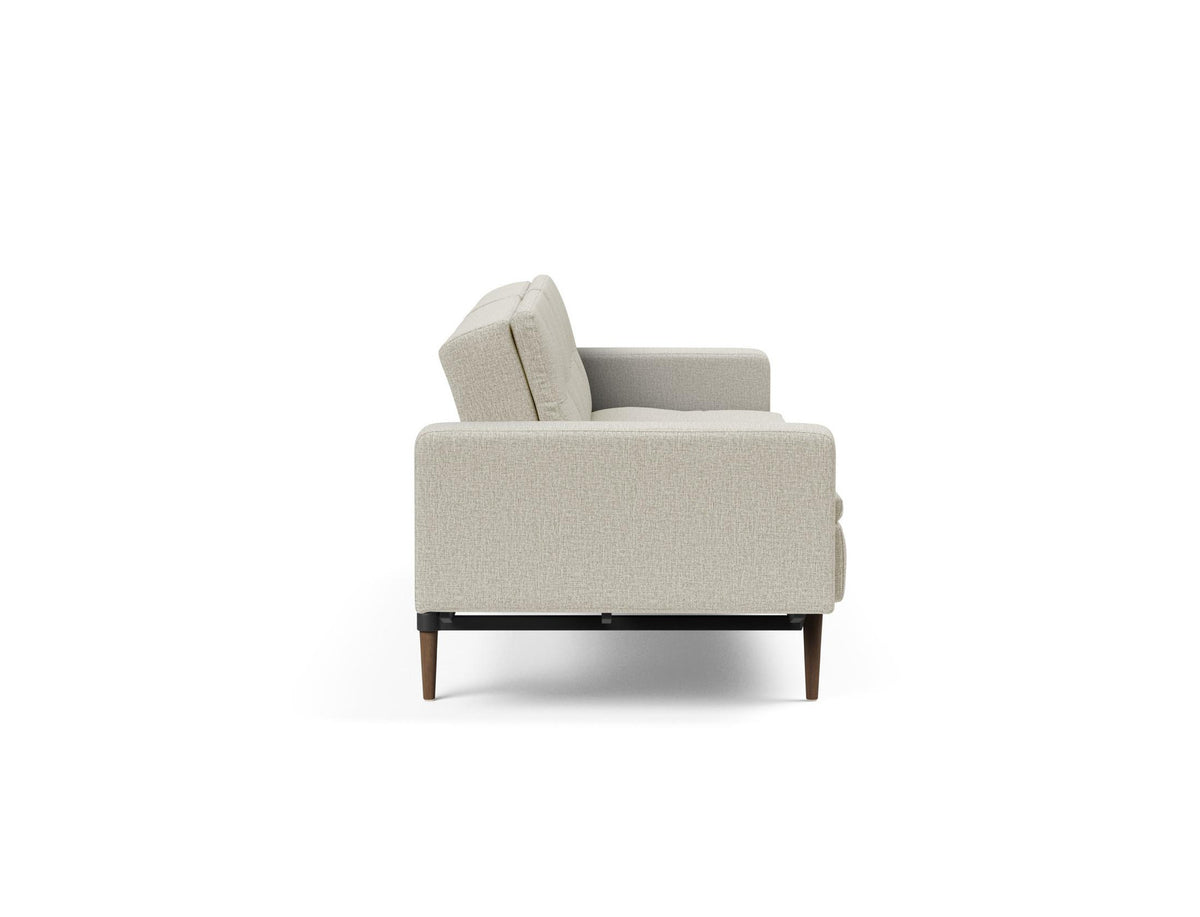 Dublexo Styletto Schlafsofa 115 mit Armlehnen in 527 Mixed Dance Natural präsentiert im Onlineshop von KAQTU Design AG. Bettsofa ist von Innovation Living