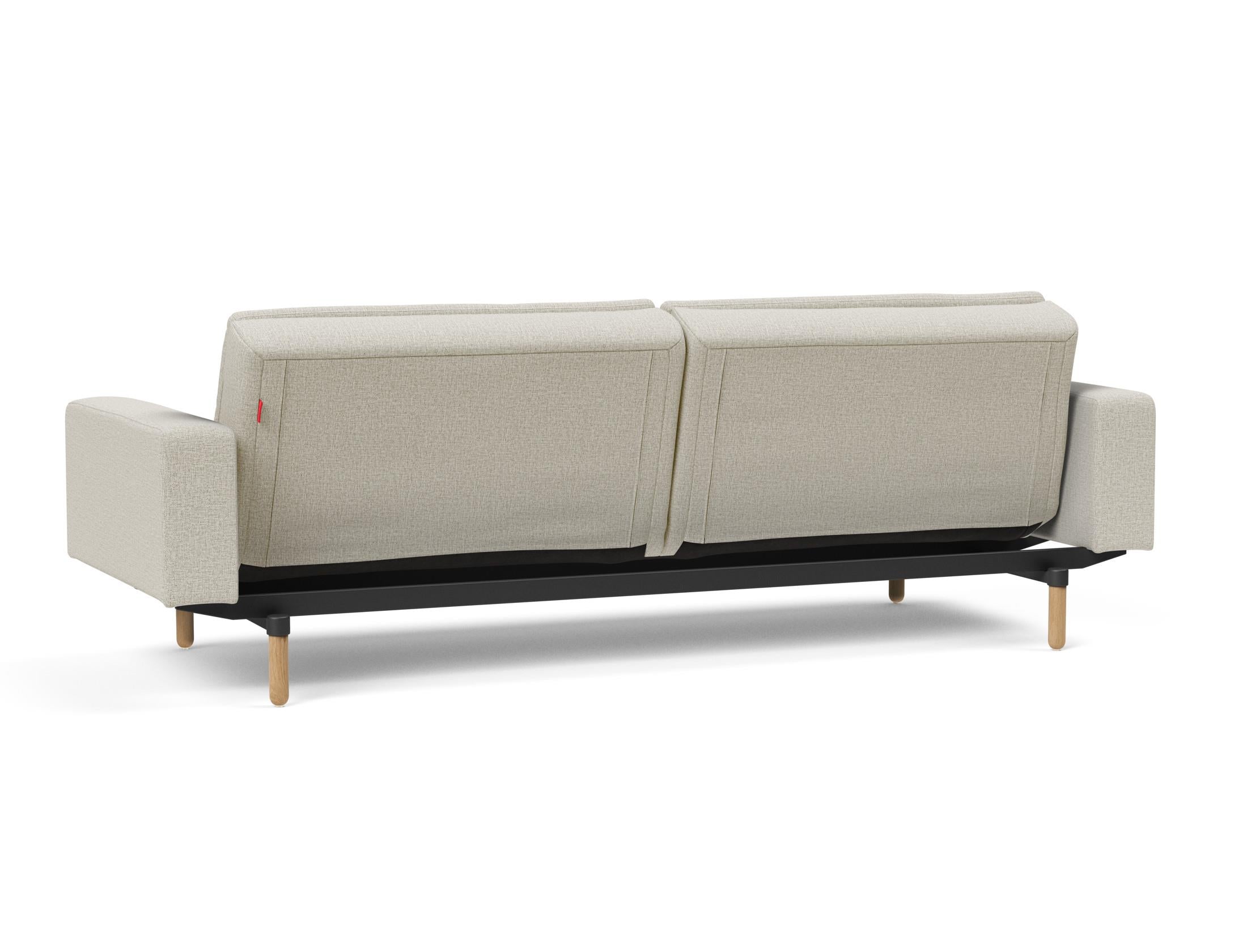 Entdecken Sie das elegante Dublexo Stem Schlafsofa 115 mit Armlehnen von Innovation Living – ideal für stilvolle Entspannung und Schlafkomfort.