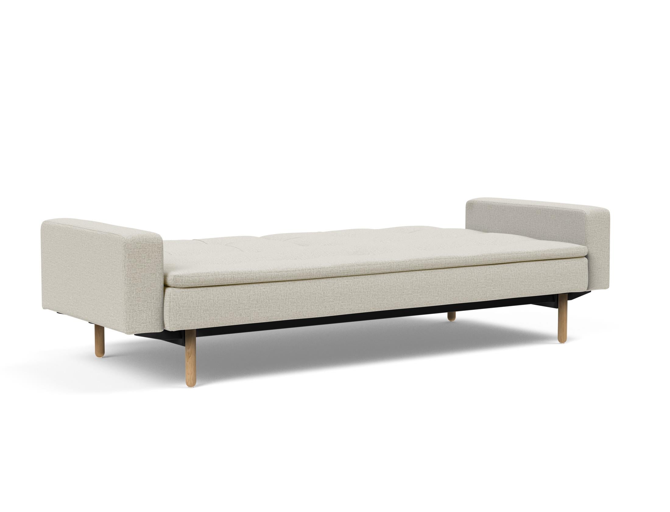 Erleben Sie das vielseitige Dublexo Stem Schlafsofa 115 mit Armlehnen von Innovation Living – perfekter Komfort für Tag und Nacht.