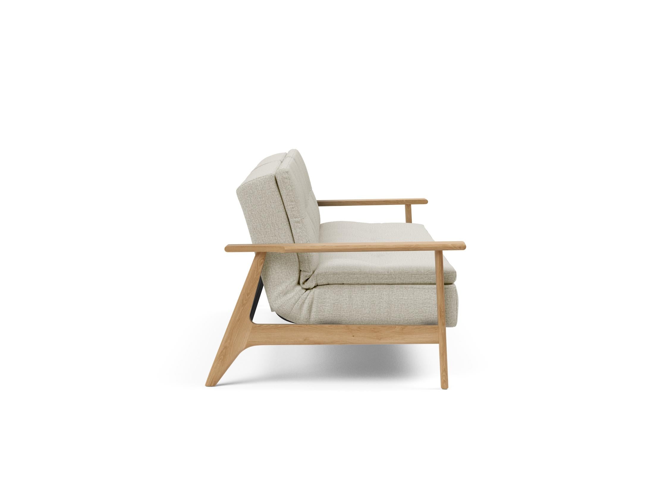 Entdecken Sie das stilvolle Dublexo Frej Schlafsofa 115 Eiche von Innovation Living – ideal für modernen Komfort und vielseitige Nutzung.