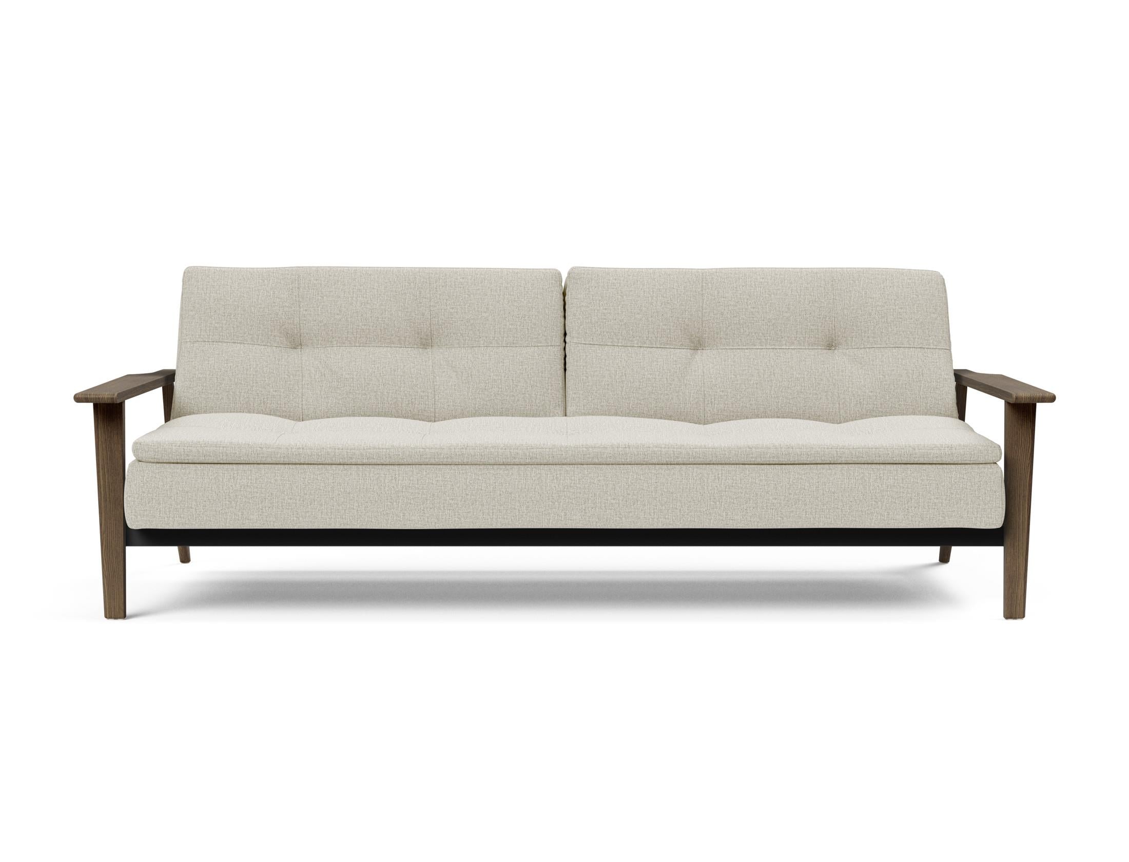 Dublexo Frej Schlafsofa 115 Rauch-Eiche: modernes nordisches Design, Komfort und Funktionalität, perfekt für jeden Wohnraum.