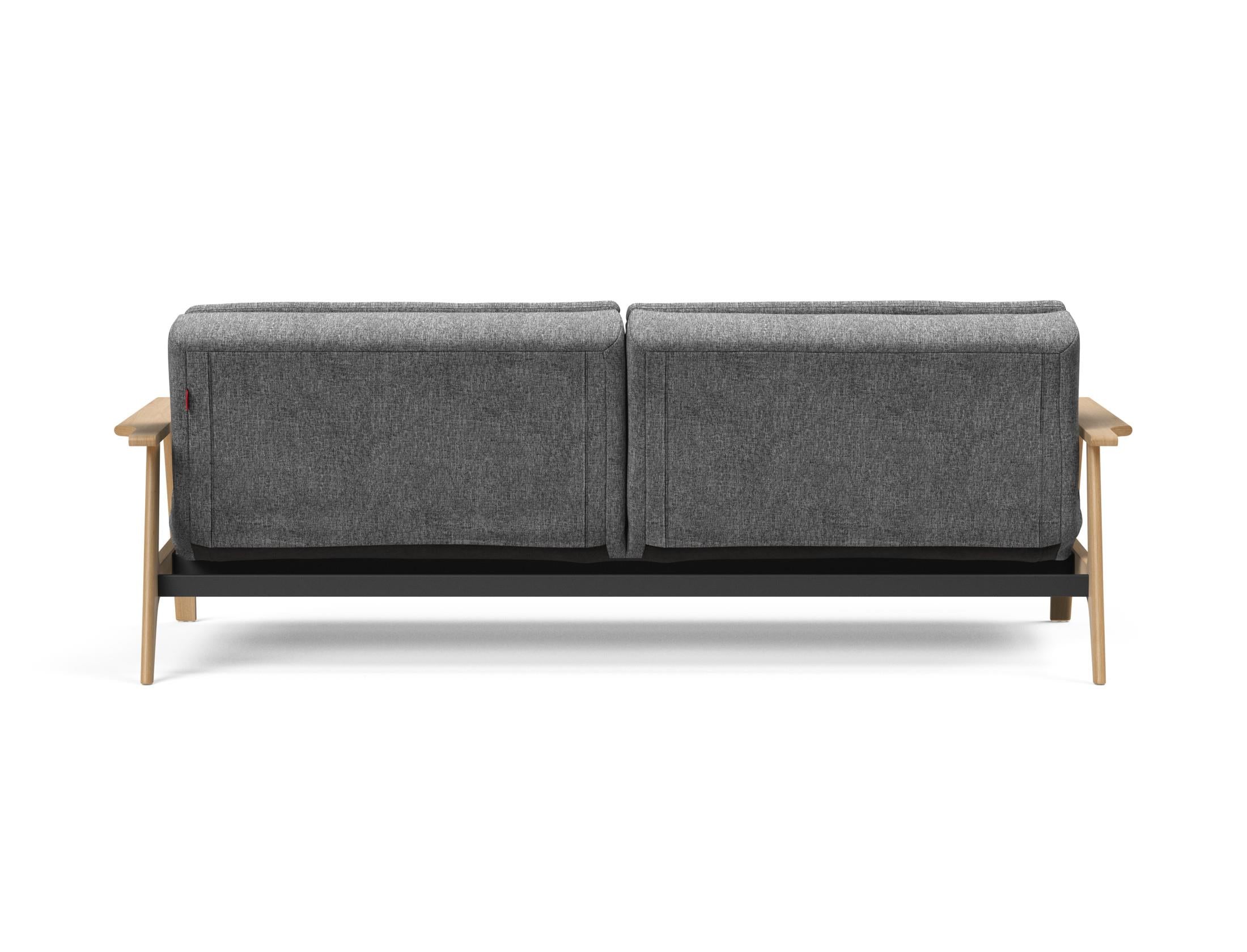 Erleben Sie das stilvolle Dublexo Frej Schlafsofa 115 Eiche von Innovation Living – perfekt für zeitgemäße Räume und gemütliche Schlafmomente.